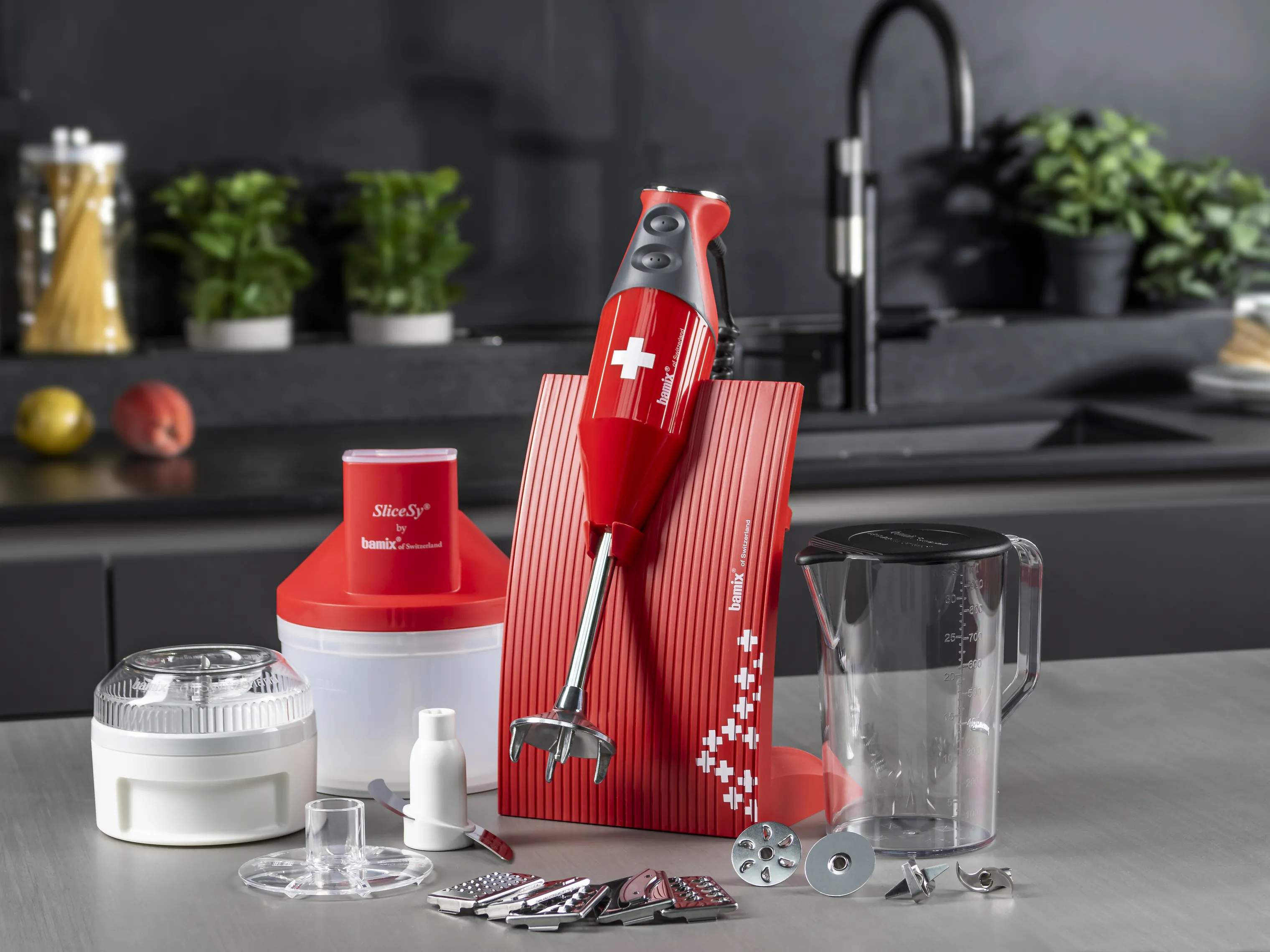 Bamix Stavblendere Swissline Superbox Stavblender i Rød, 2