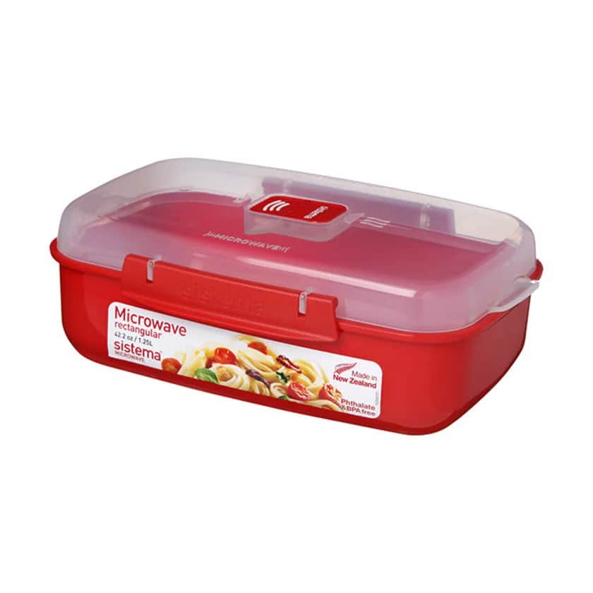 Microwave Steamer, red, large