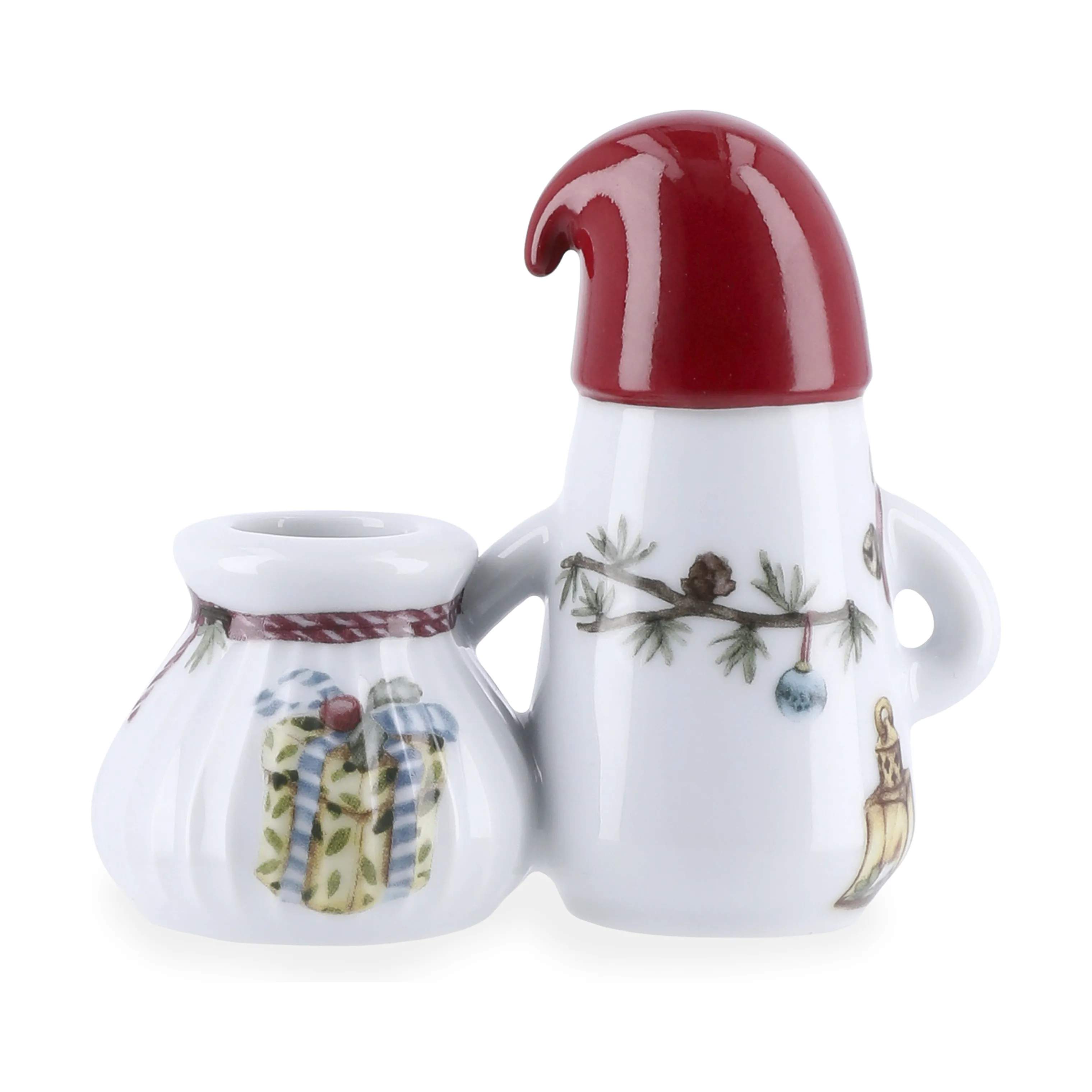 Kähler Jule- og adventsstager Hammershøi Jul Kronelysestage i Hvid m. deko, 2