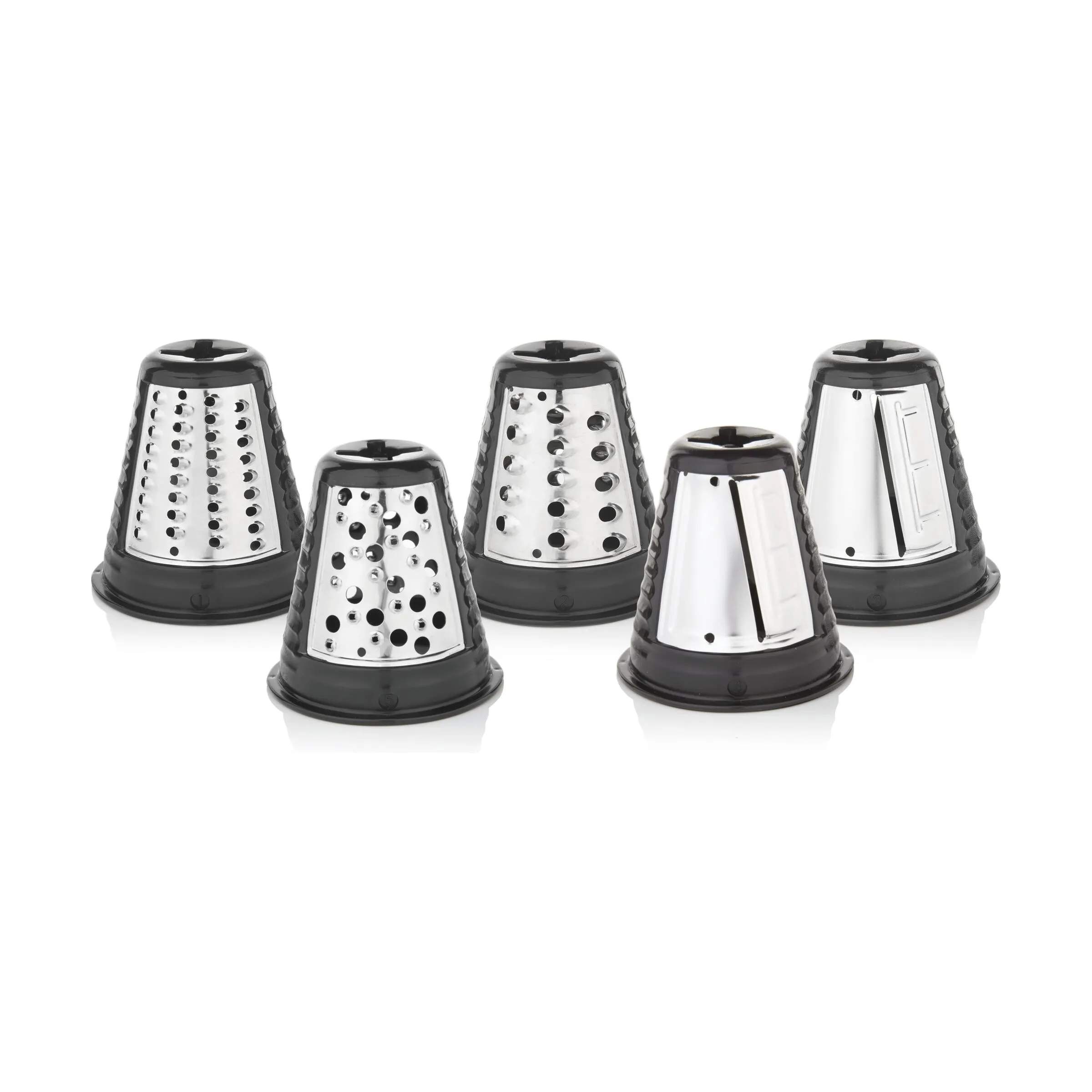 WMF Rivejern KitchenMinis Grøntsagssnitter - 6 dele i Sølvfarvet / Sort, 4