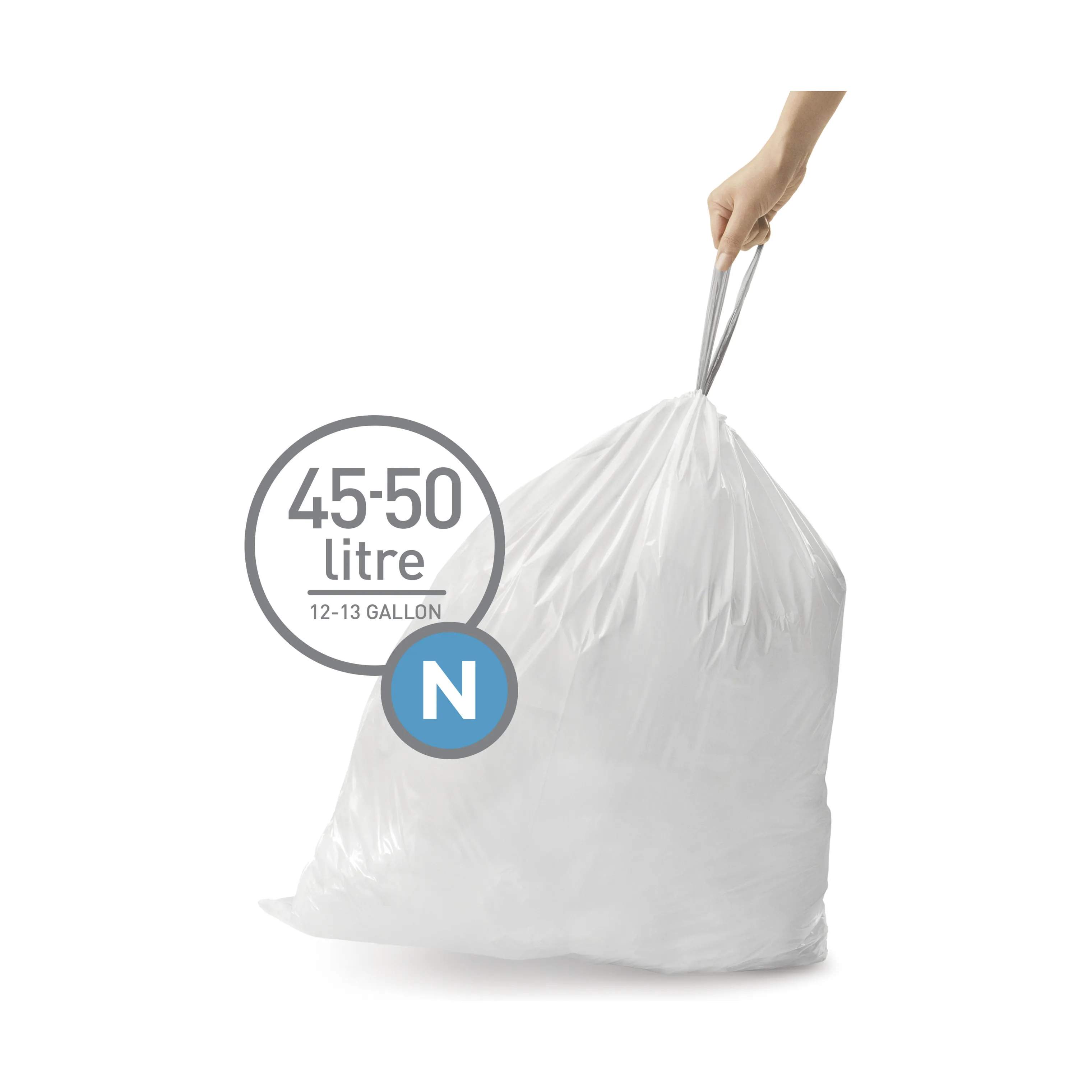 Simplehuman Affaldsposer Affaldsposer kode N - 60 stk. i N - 45-50 liter, 1