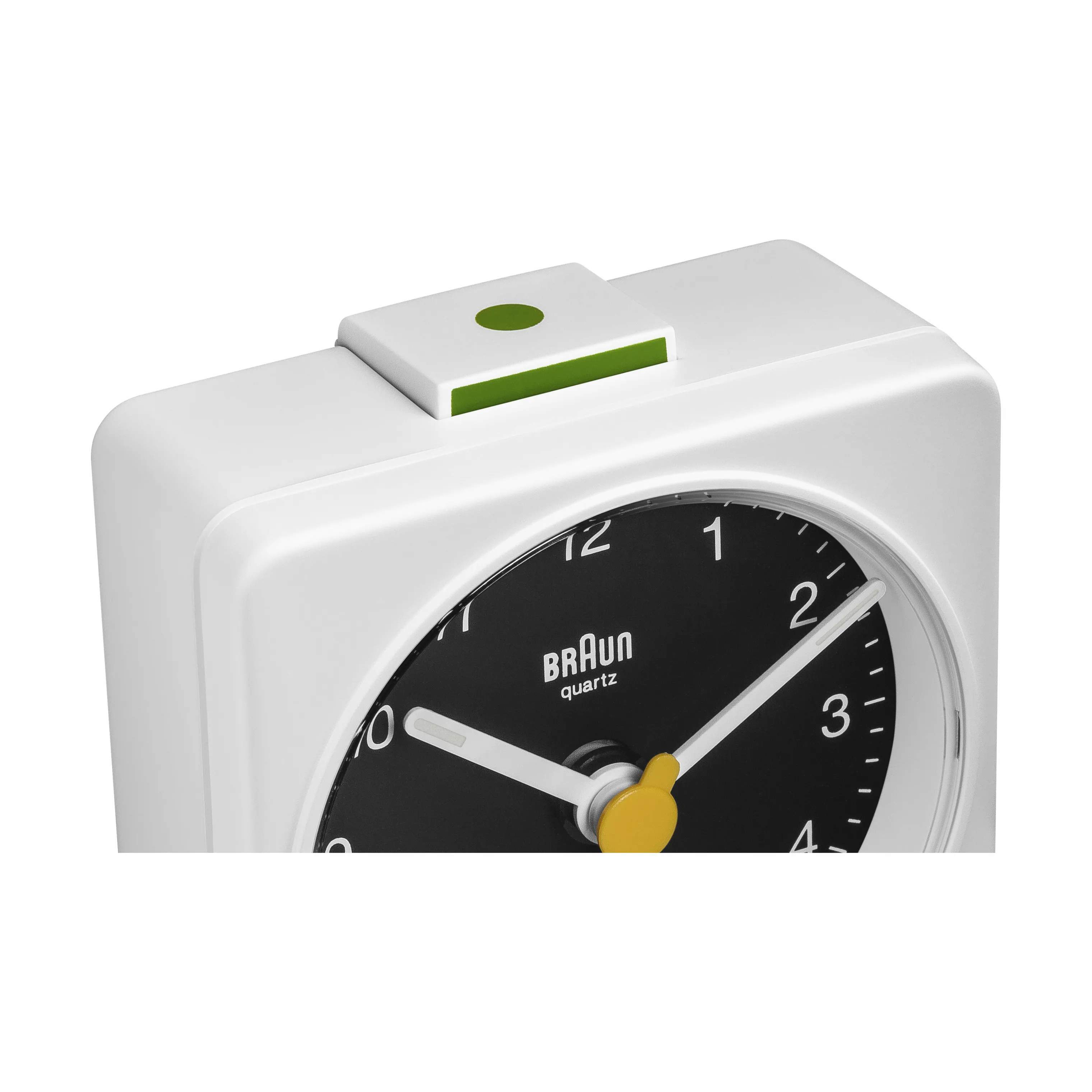 Braun Vækkeure Rejsevækkeur BC01WB i Hvid/Sort, 3