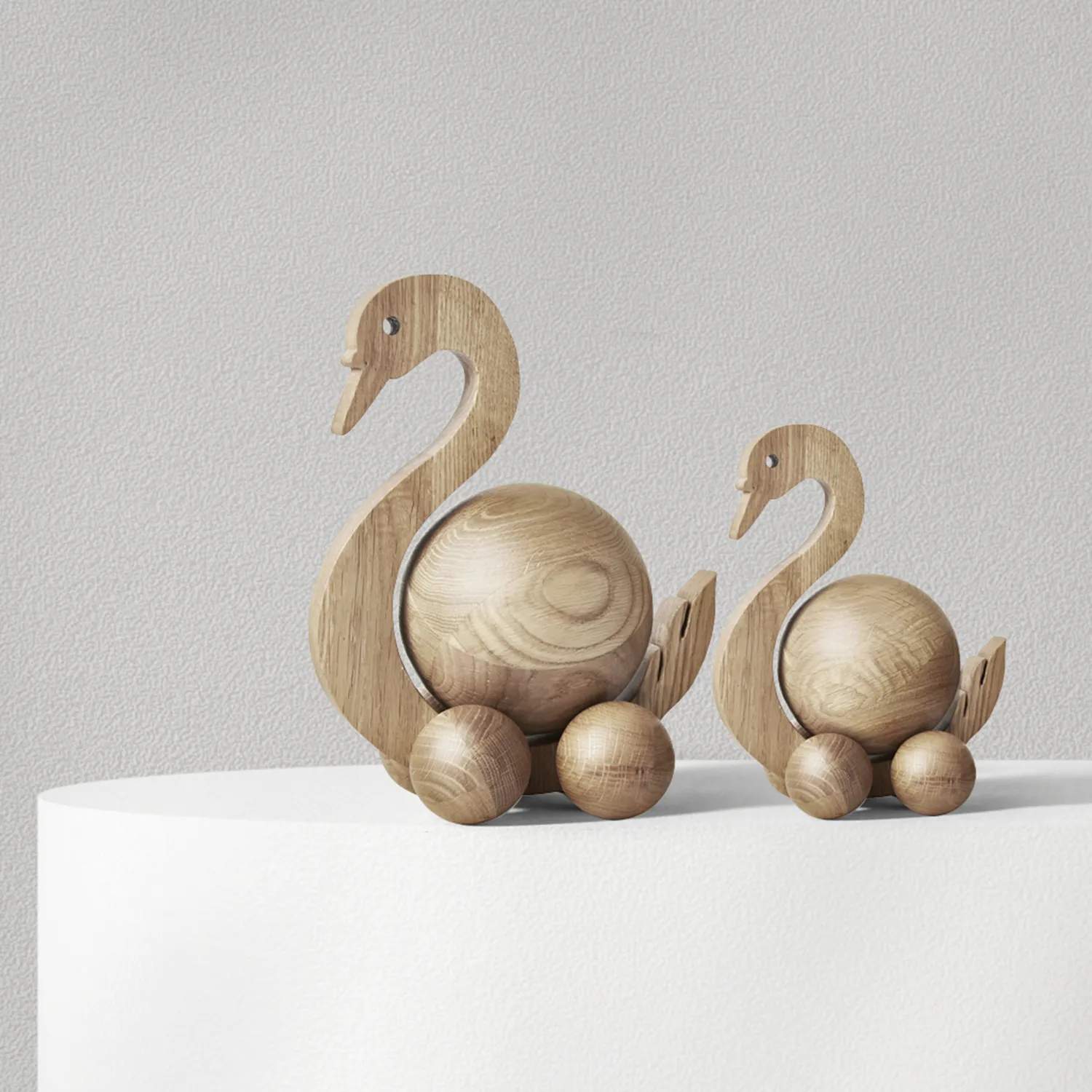 ChiCura Dyrefigurer Spinning Svane i 12,8 cm, 2