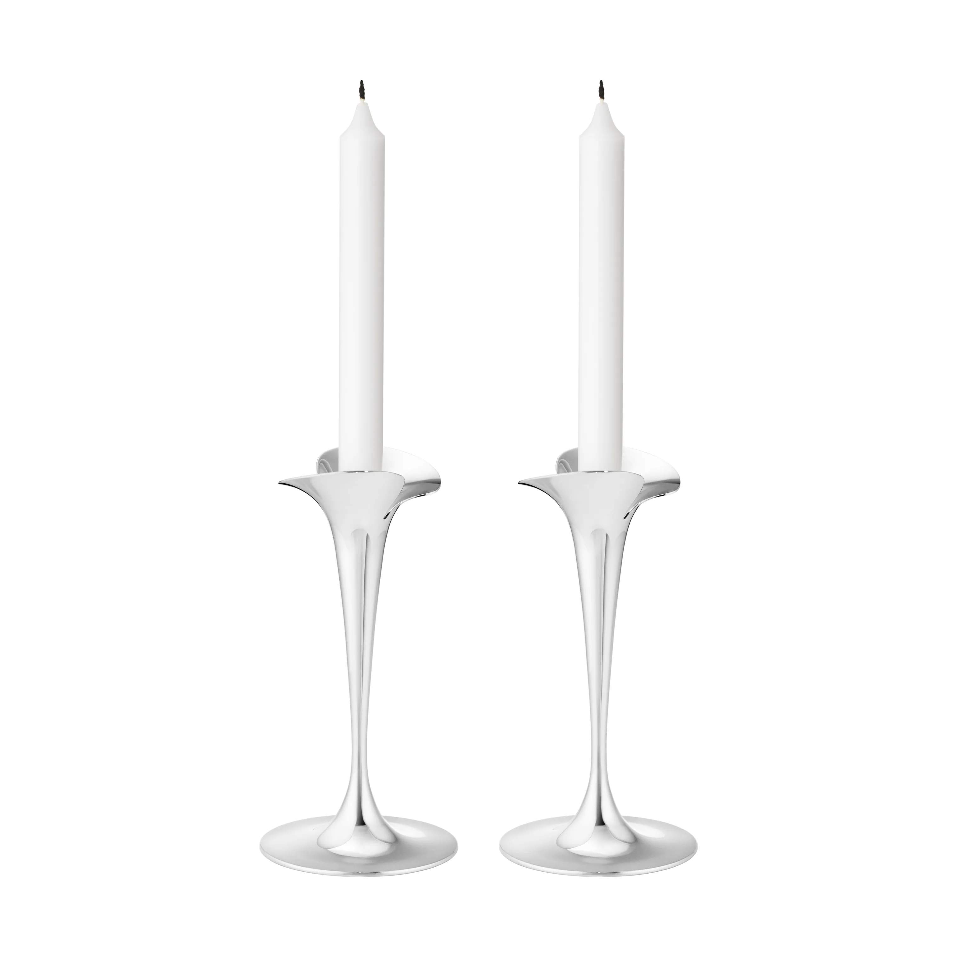 Georg Jensen Kronelysestage Bloom Lysestage - 2 stk. i 20 cm, 1