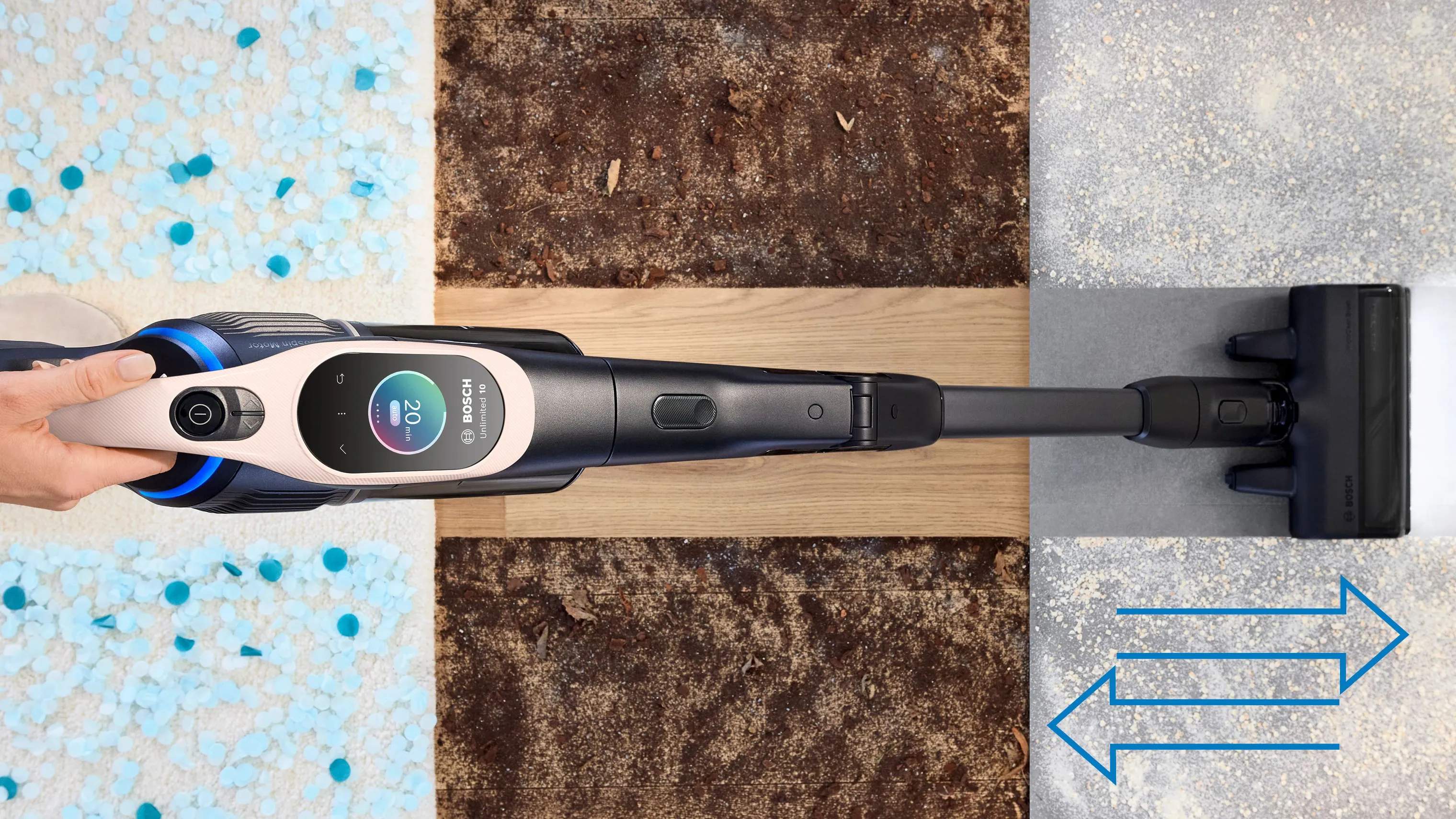 Bosch Støvsugere 2-i-1 Støvsuger Unlimited R10 Stick i Rose, 6