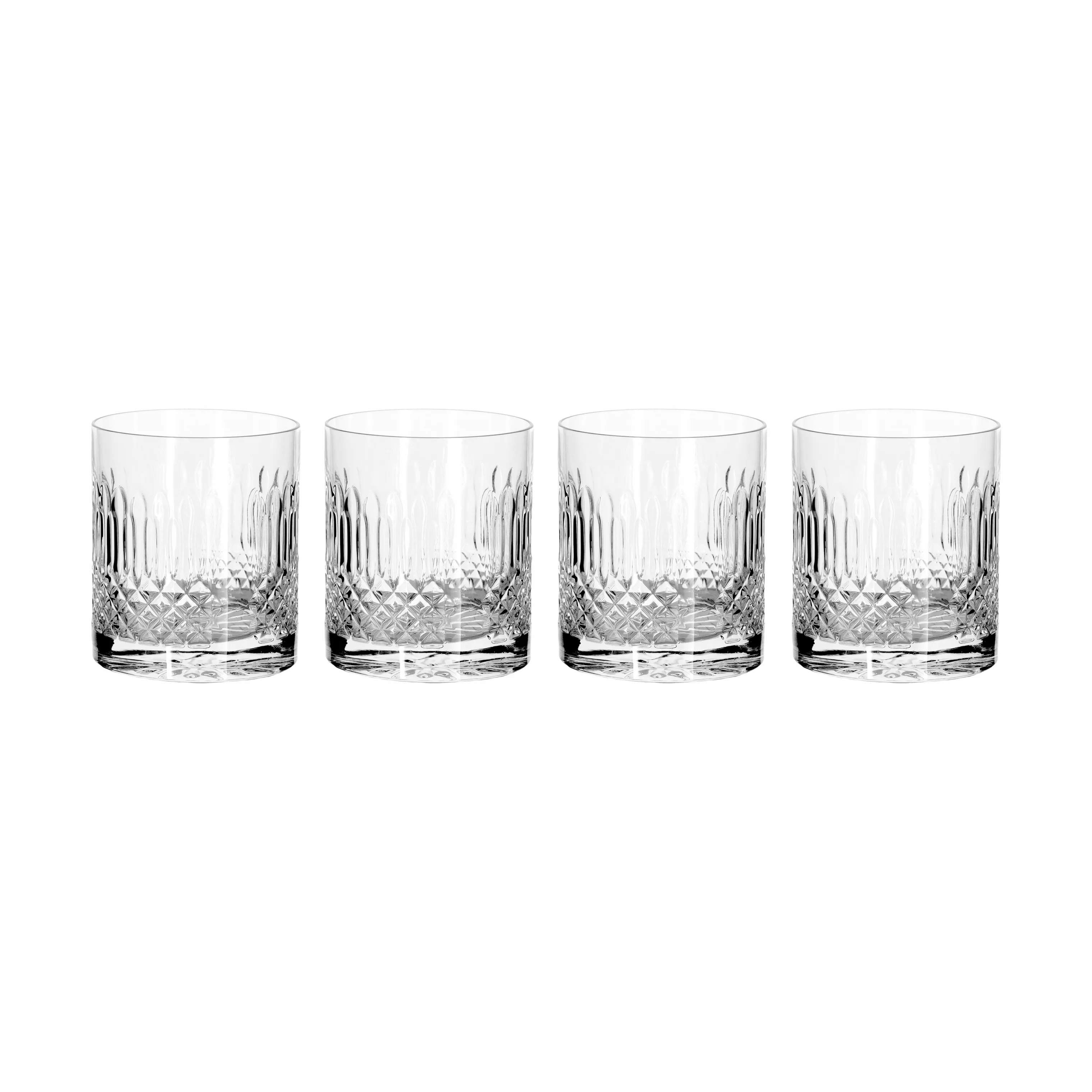 Luigi Bormioli vandglas Diamante Vand-/whiskyglas - 4 stk.