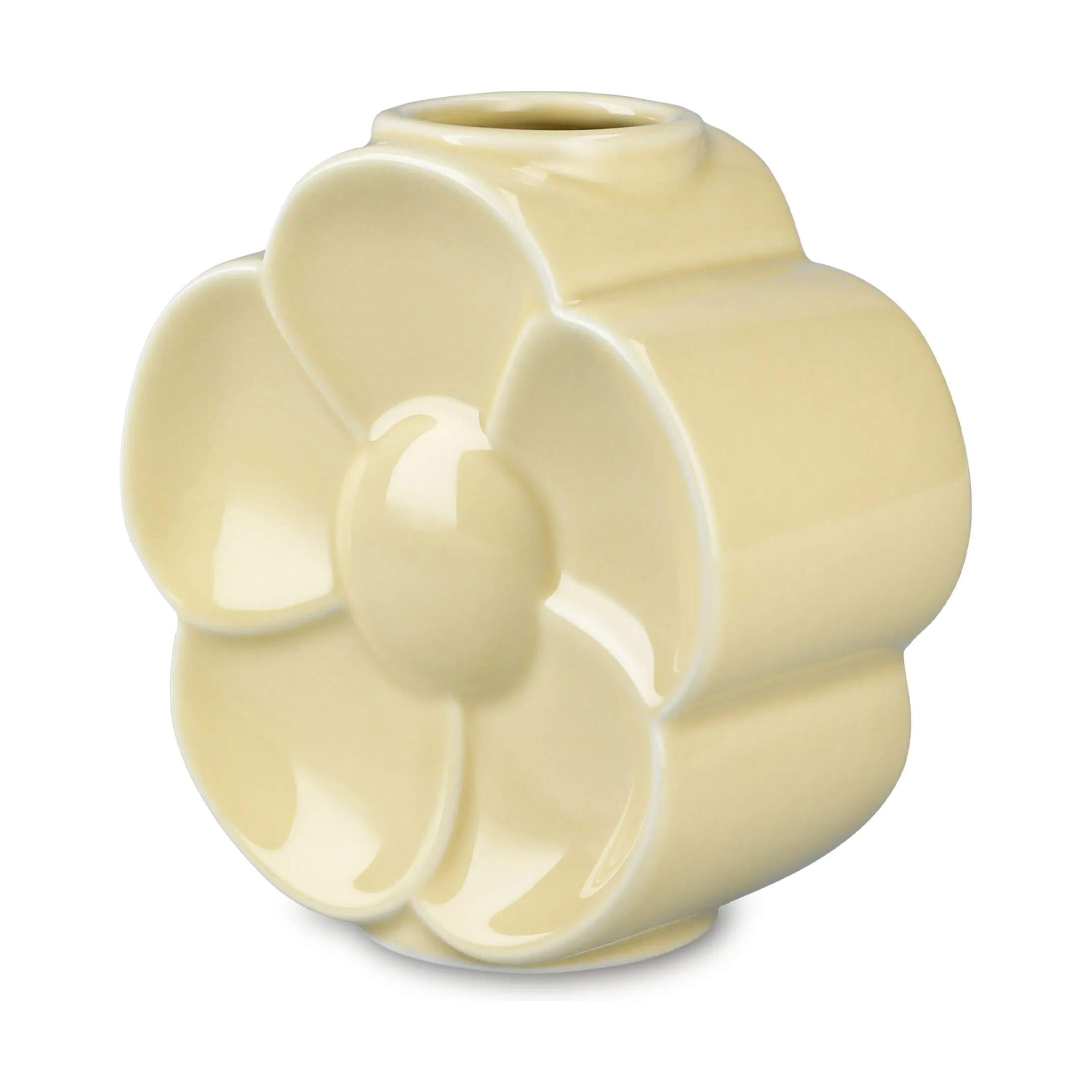 Lyngby Porcelæn Vaser Flower Vase -Smørblomst i Sand, 4