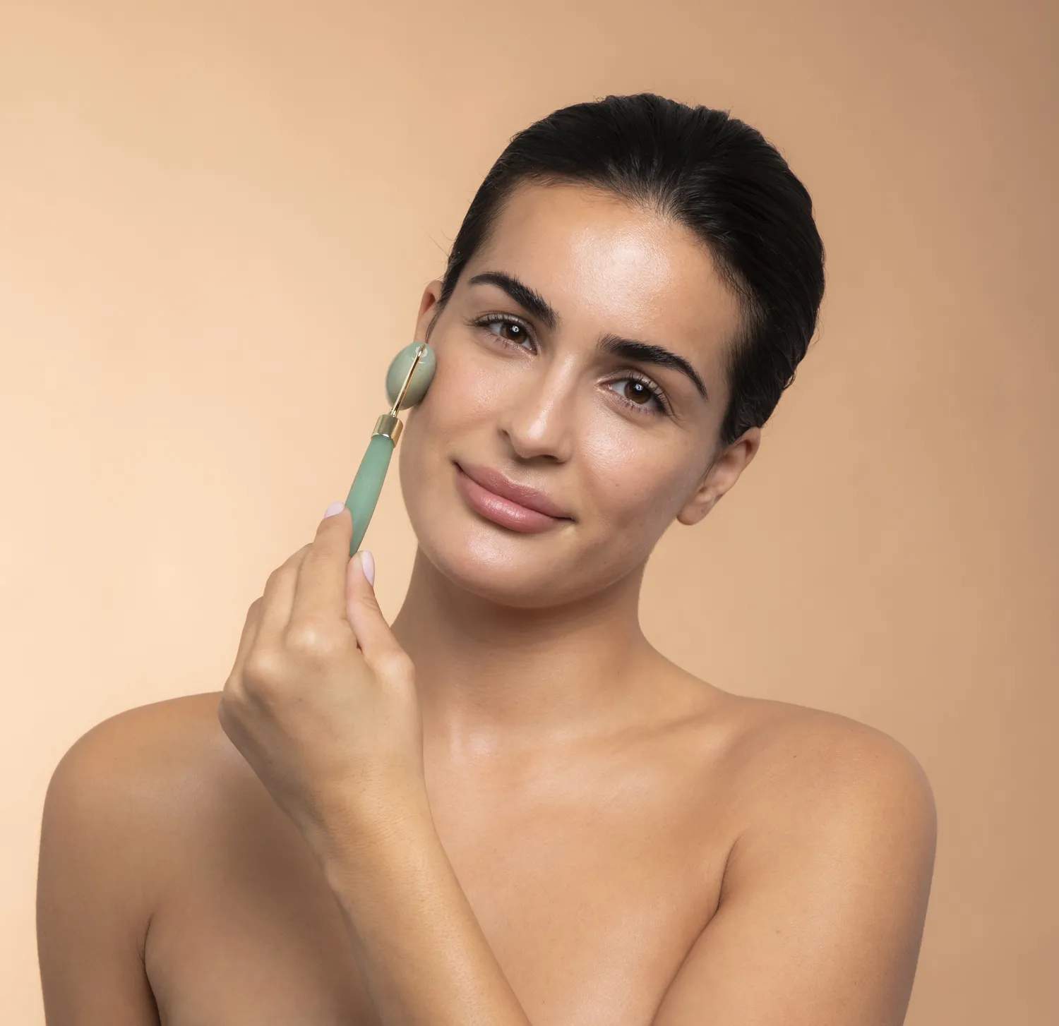SMUK skincare Ansigtspleje Faceroller i Grøn, 3