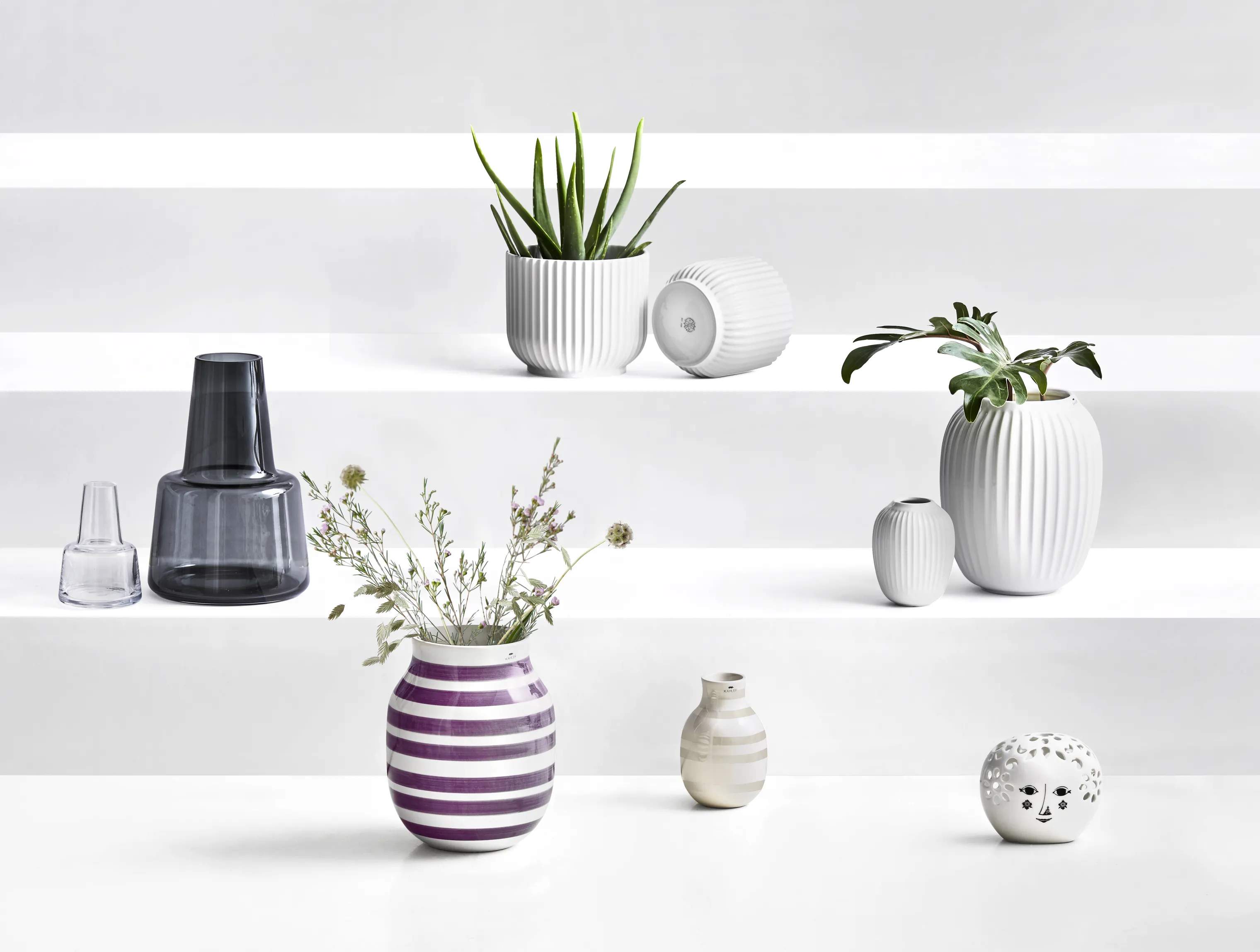 Kähler Vaser Hammershøi Vase i Hvid, 10,5 cm, 2