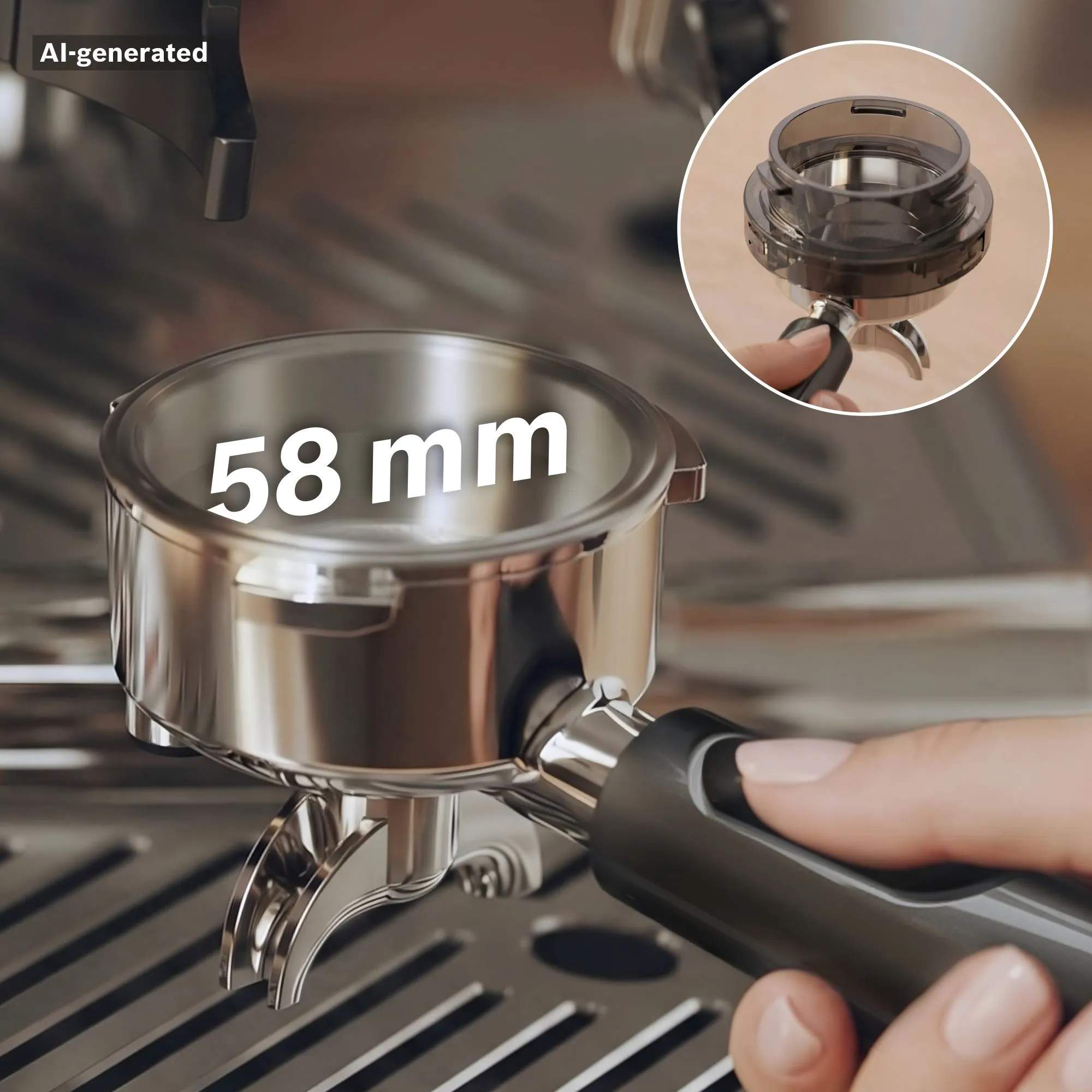 Bosch Espressomaskiner Serie 4 Semi Automatic Espressomaskine i Stål, 7