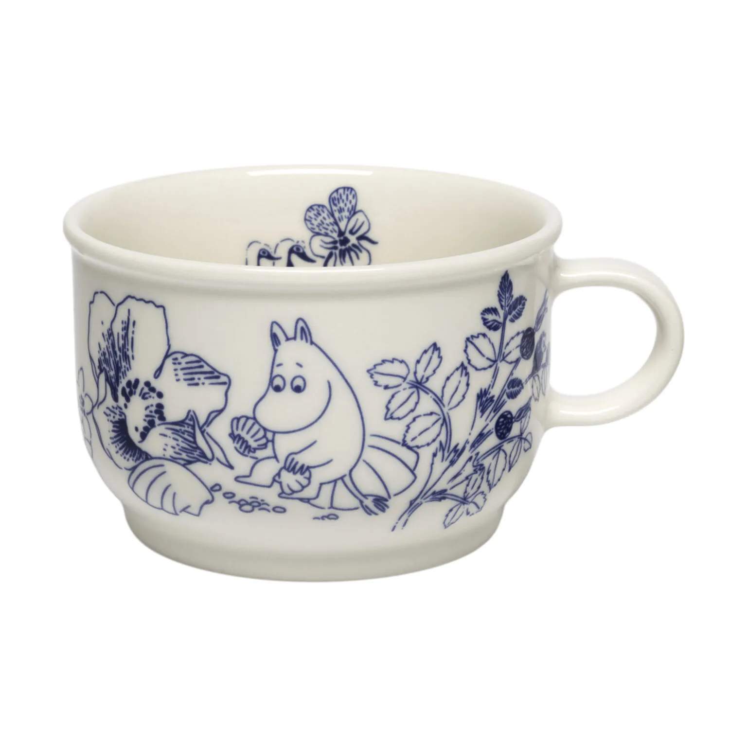 Moomin Arabia Krus og kopper med hank Haru Kop m. Underkop i Hvid, 5