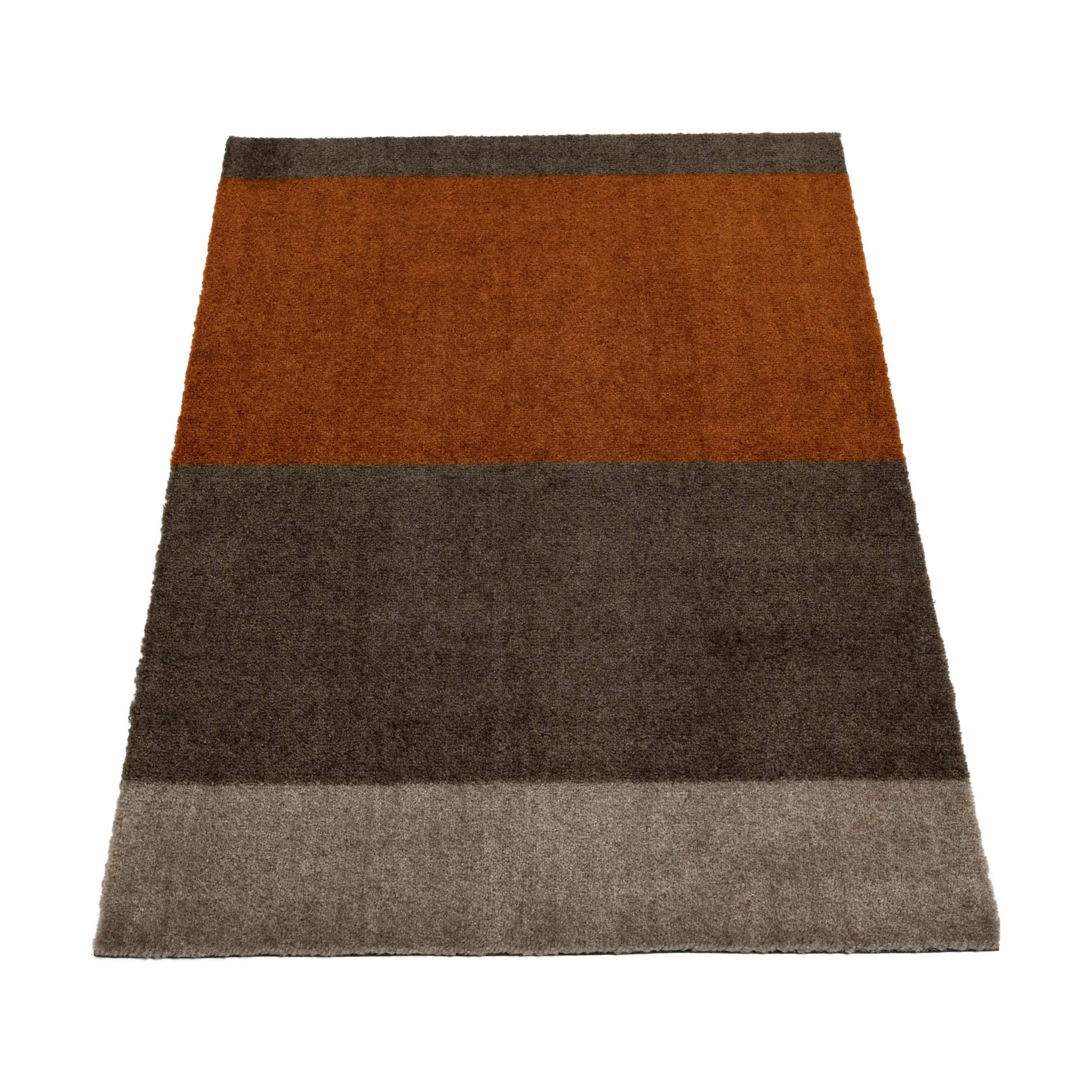 Tica Copenhagen Dørmåtter Stripes Horisontal Gulvmåtte i Sand/brun/terracotta, B60 x L90 cm, 7