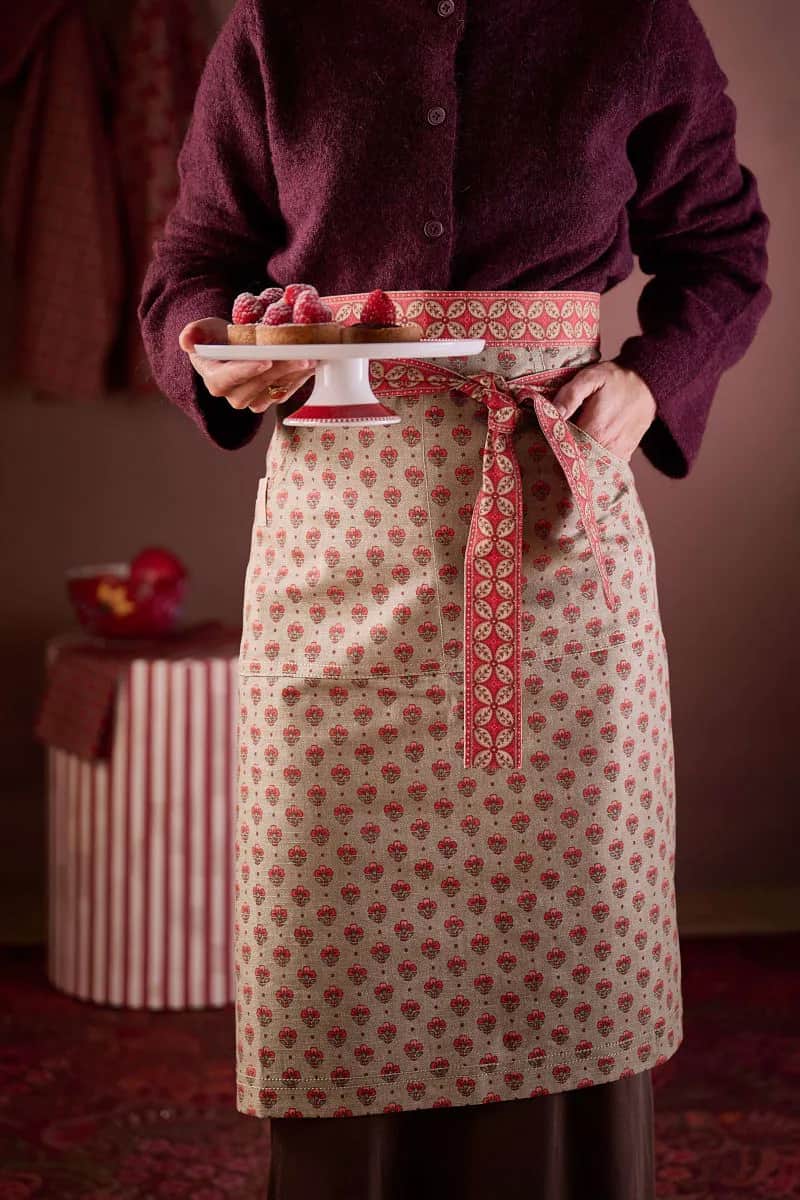 PIP Studio Forklæder Blooming Tales Forklæde i Dark Red, 2