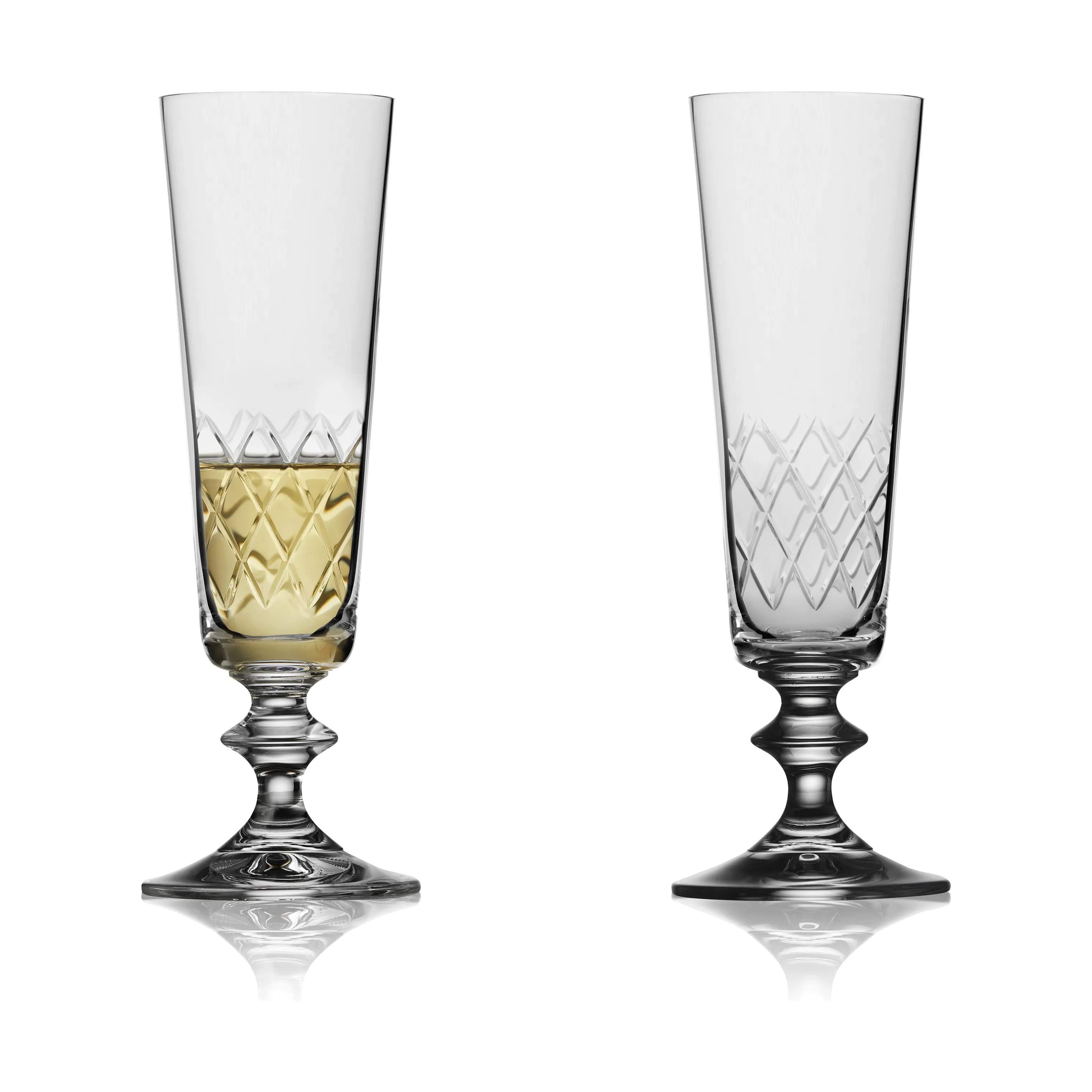 Eaton Champagneglas - 2 stk, klar, large
