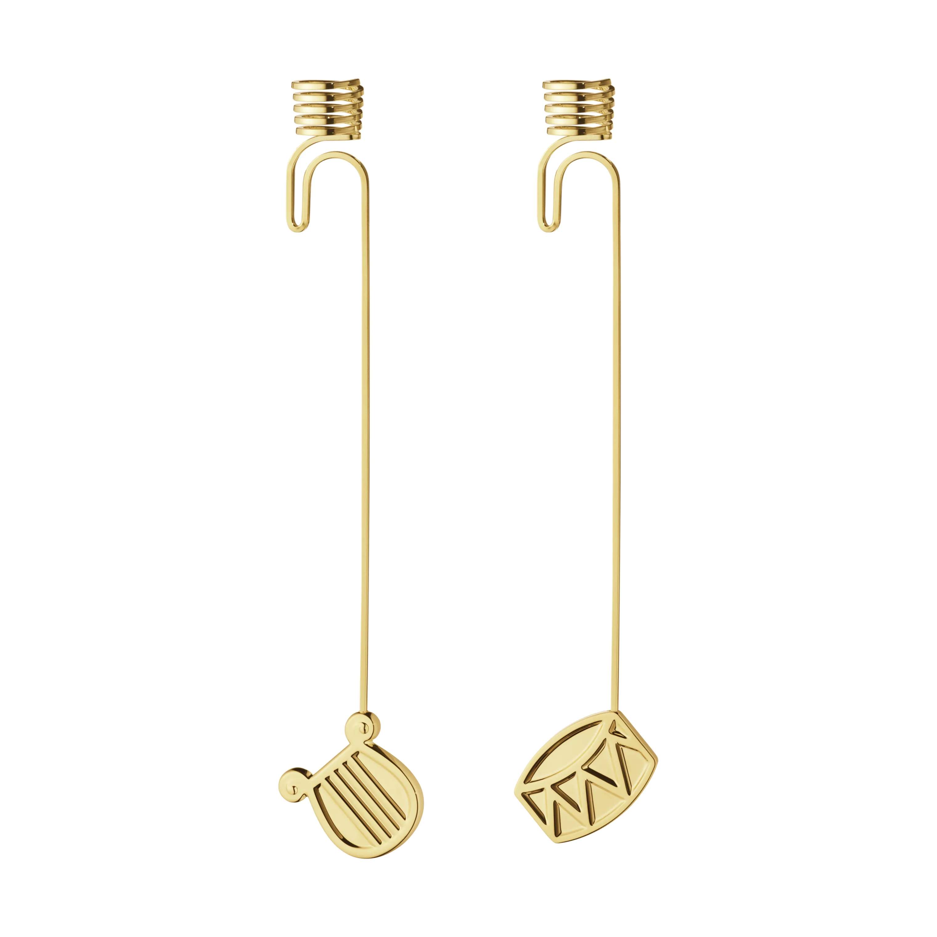 Georg Jensen Lysholdere og juletræslys Christmas Collectibles CC 2026 Lyseholdersæt - 2 stk. i Guld, 1