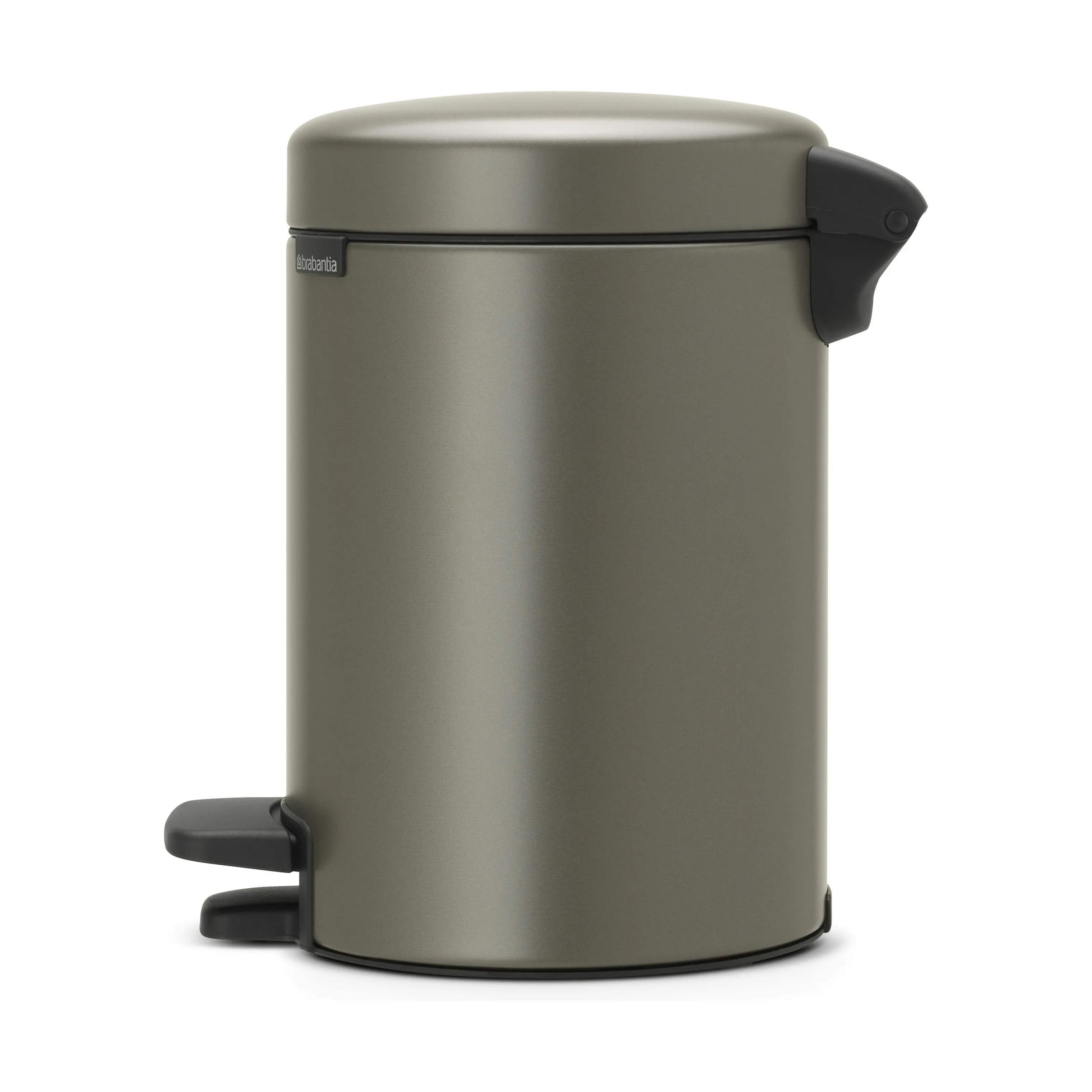 Brabantia Toiletspande NewIcon Pedalspand i Platinum, 3 L, 4