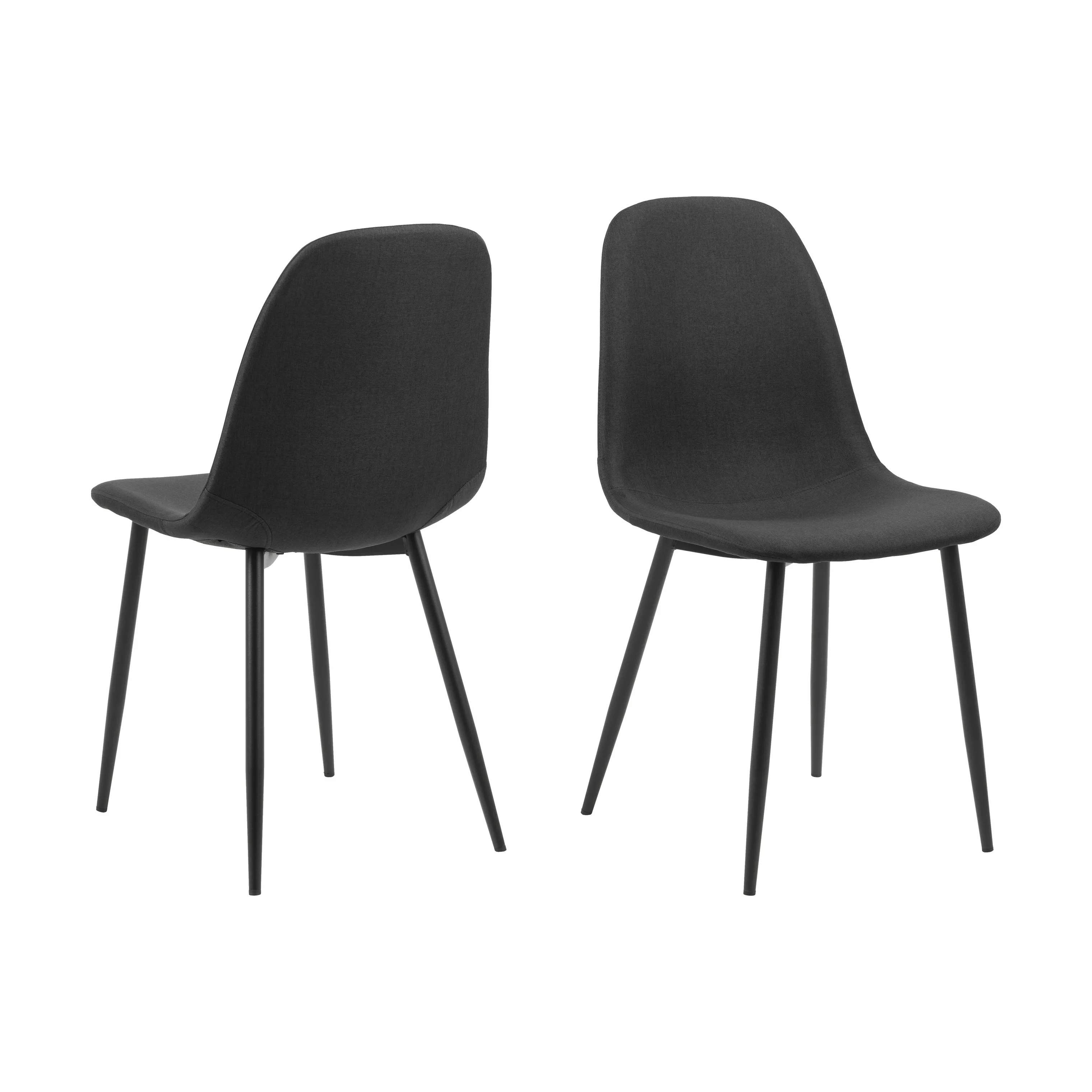 CASA Living Spisebordsstole Celia Spisebordsstol - 4 stk. i sort, 6