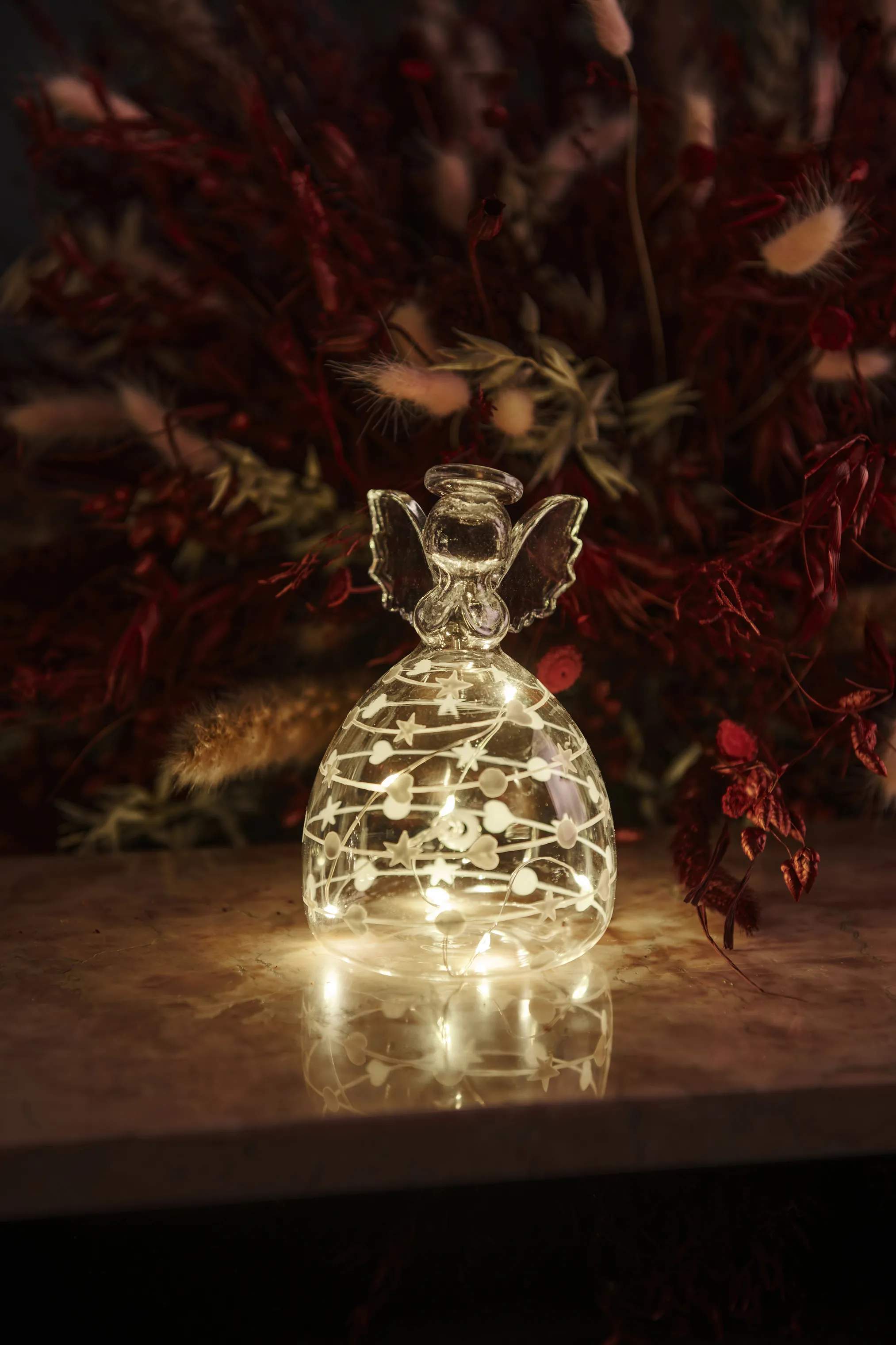 Sirius Lysdekoration Sweet Christmas Lysdekoration - Engel i 13 cm, 2