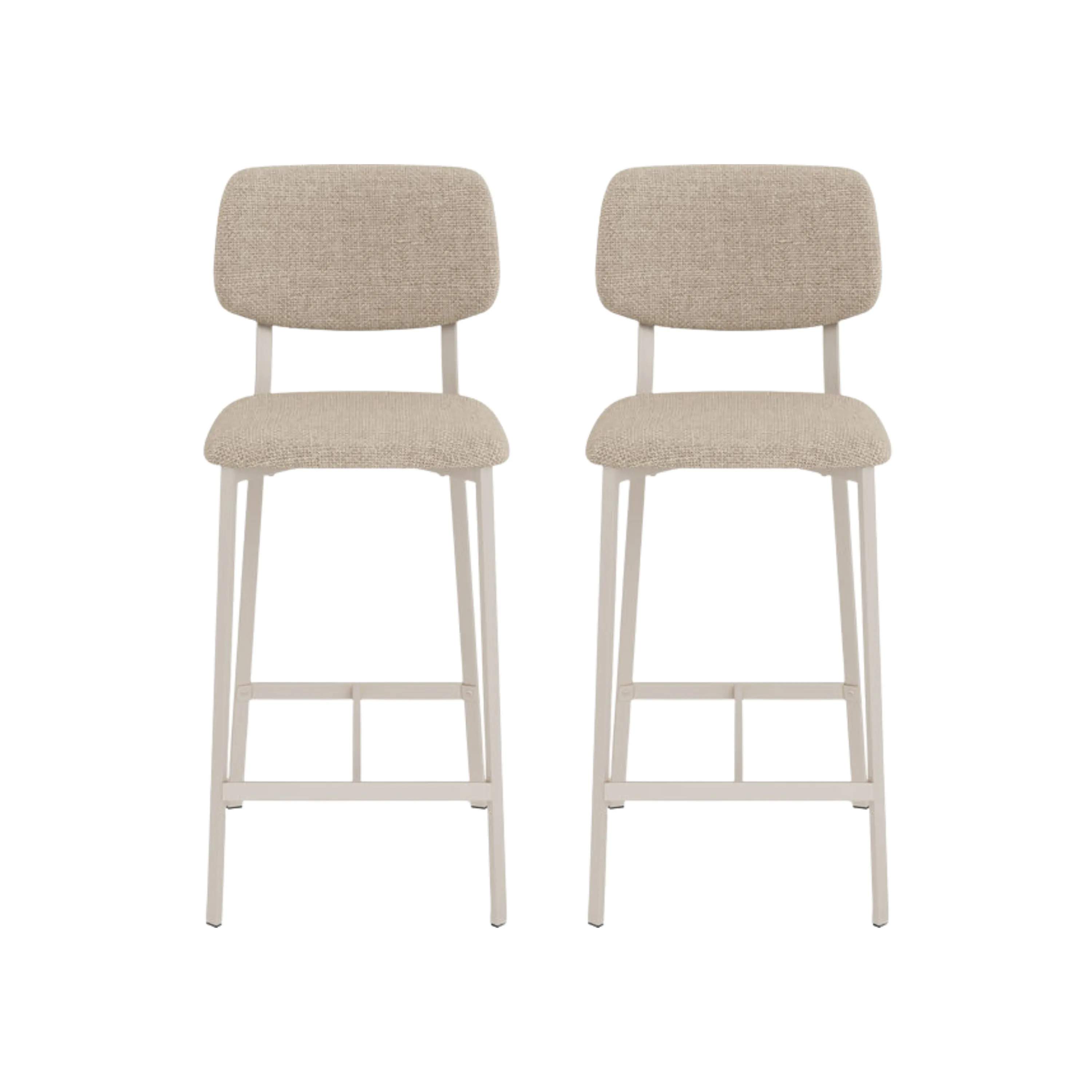 CASA Living Barstole Alison Counterstol - 2 stk. i Beige, 1
