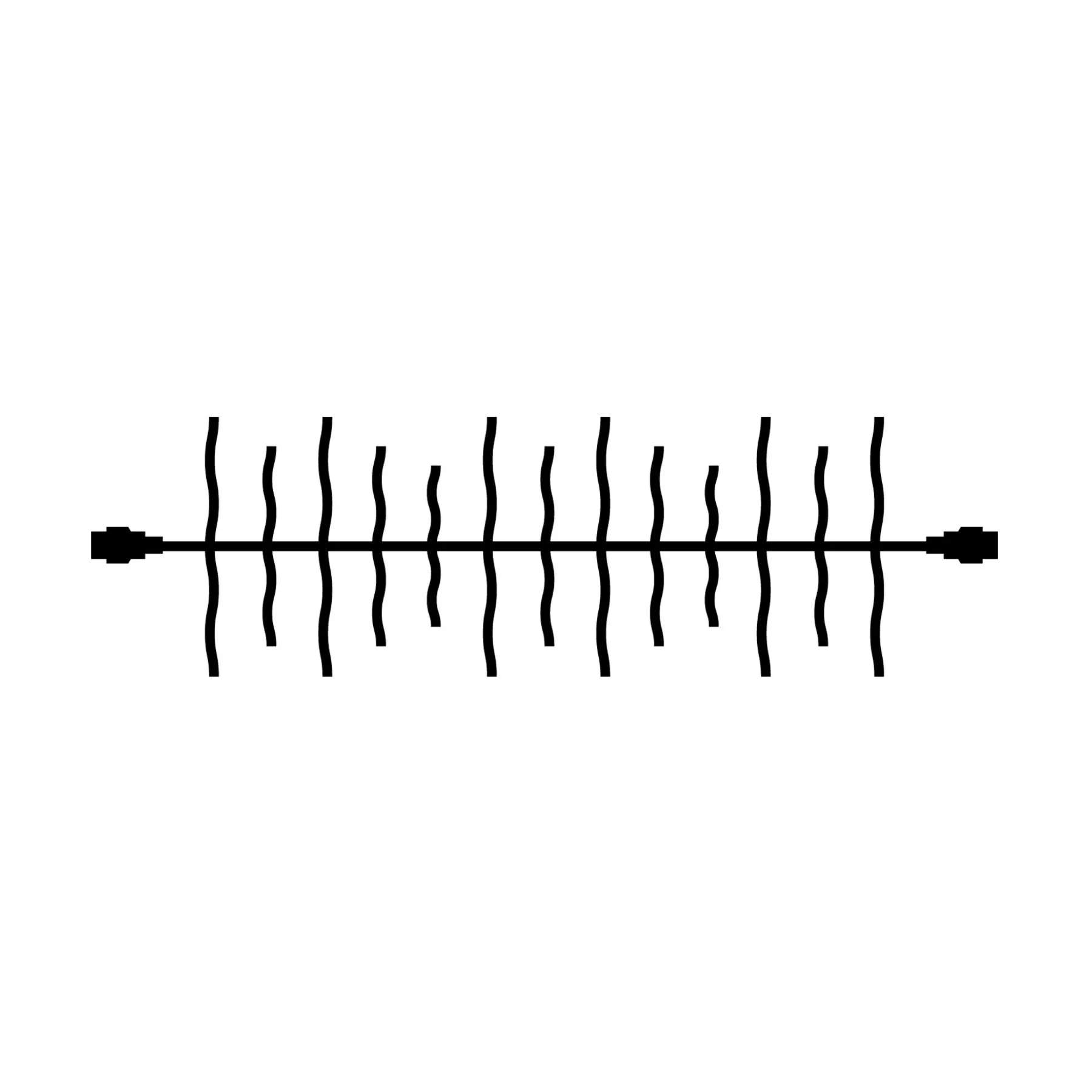 Sirius Lyskæder Tech-Line Lyskæde i Sort, 1