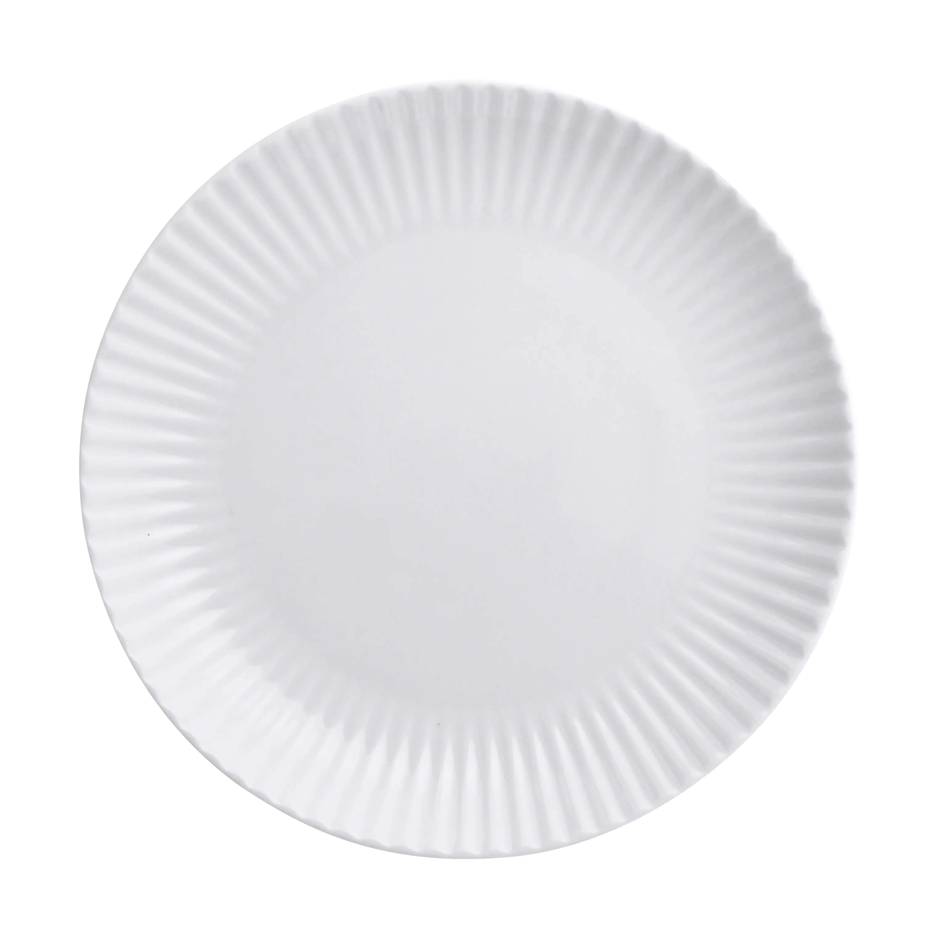 CASA Living Frokosttallerkener Daisy Tallerken i Hvid, 20,5 cm, 4