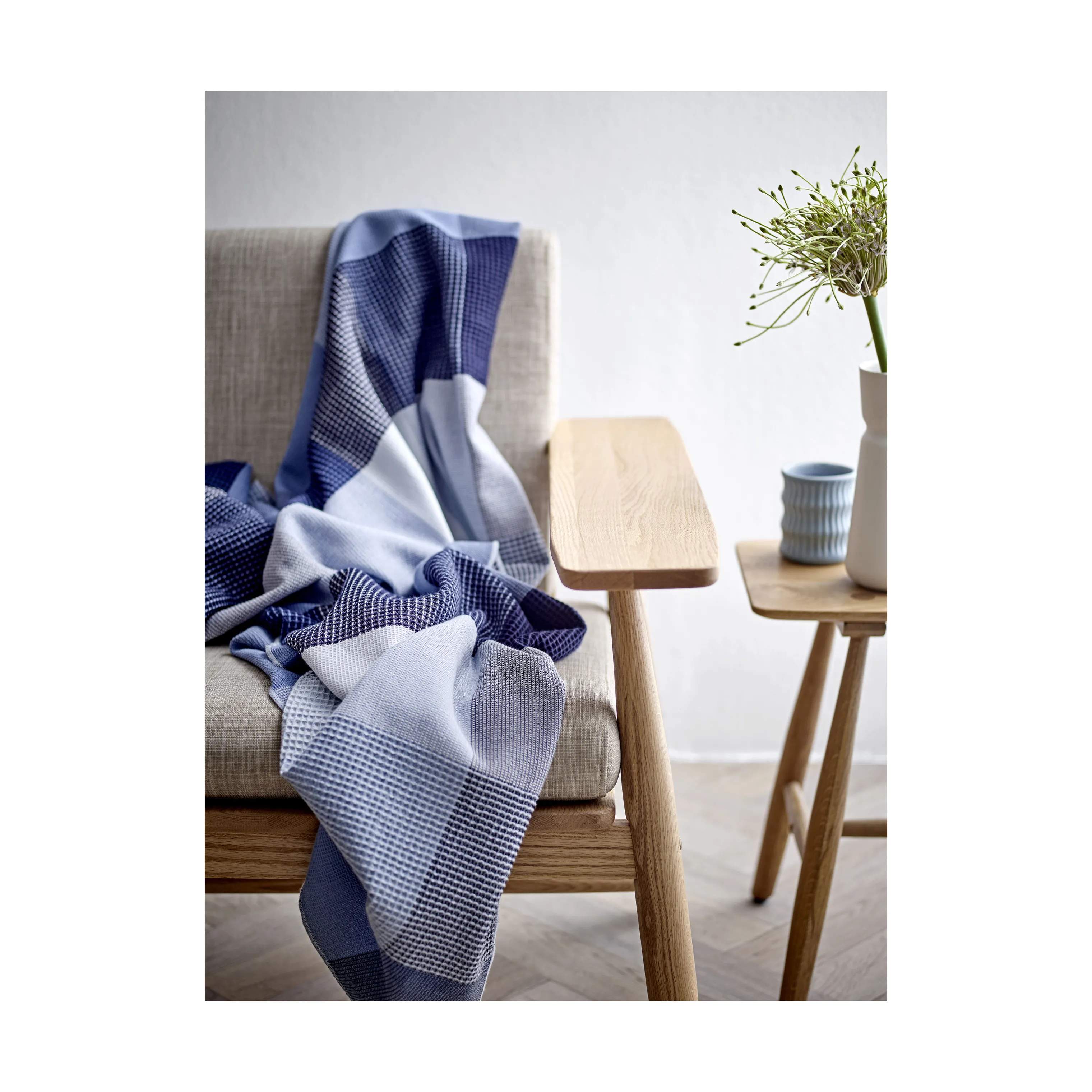 Södahl Plaider Artisan Plaid i Navy blue, B130 x L170 cm, 3