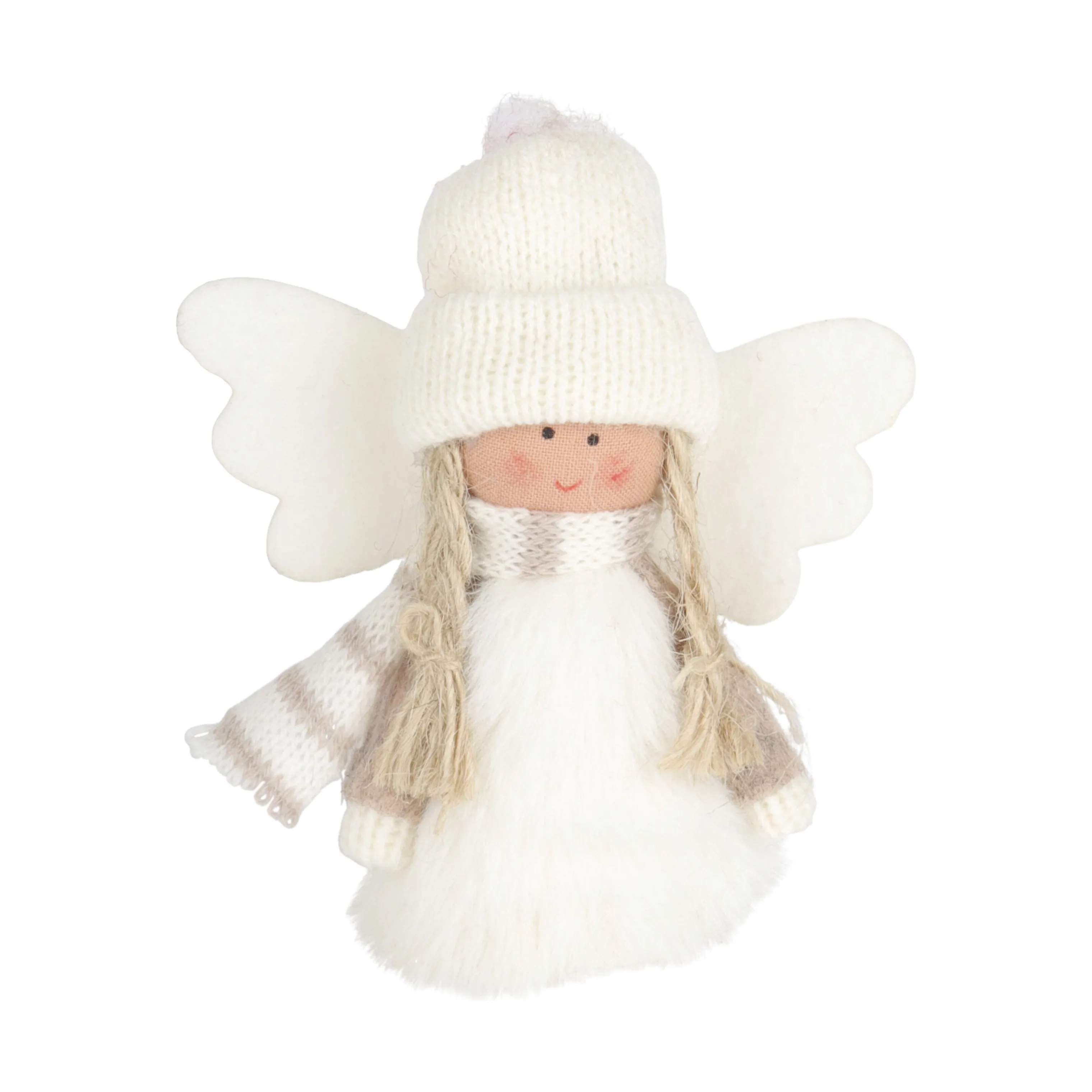 Casa Christmas Julefigurer Filtengel i Hvid, 1