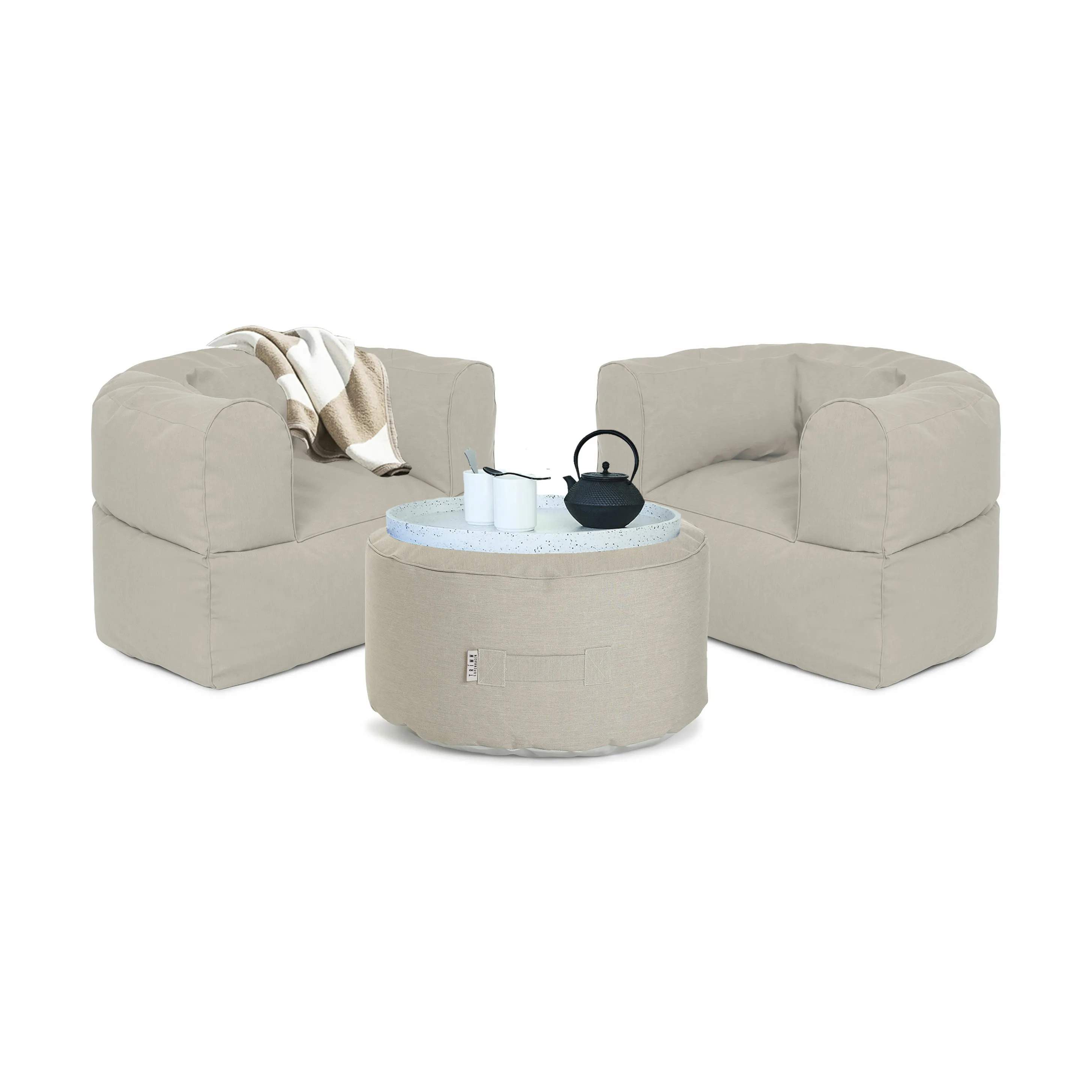 Conversation Loungesæt, beige, large