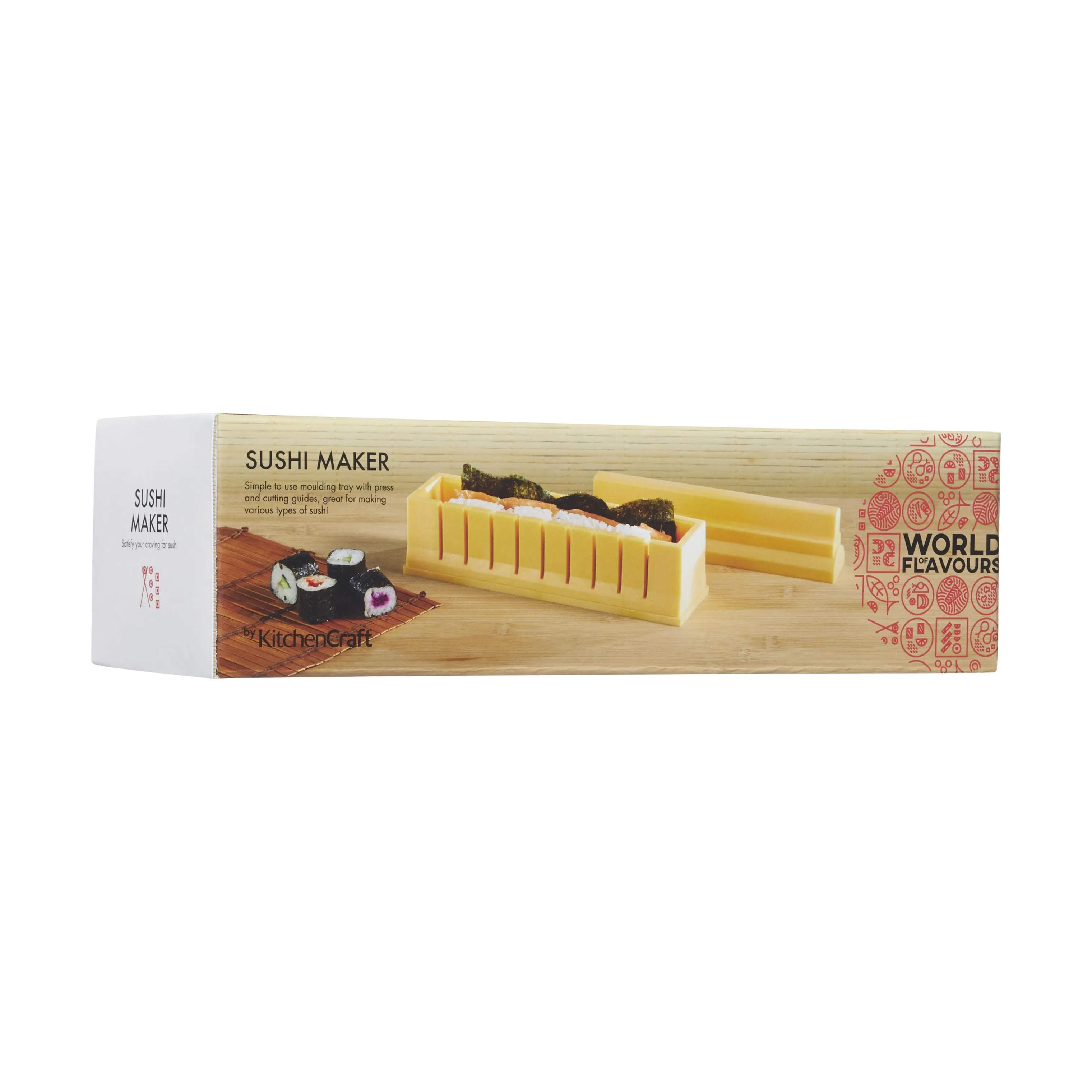 KitchenCraft Øvrigt køkkengrej World of Flavours Sushiform i Gul, 4