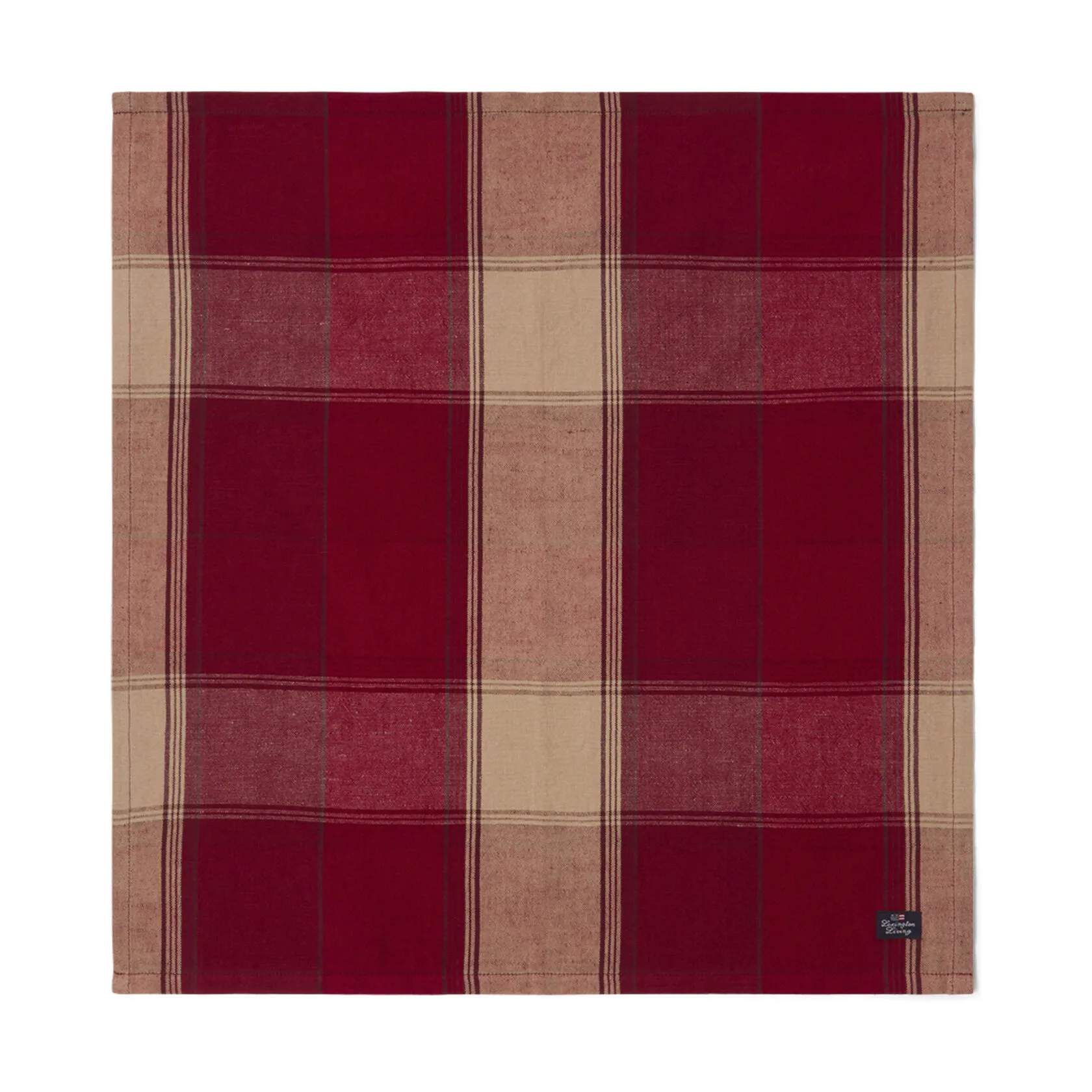 Serviet, red/beige, large