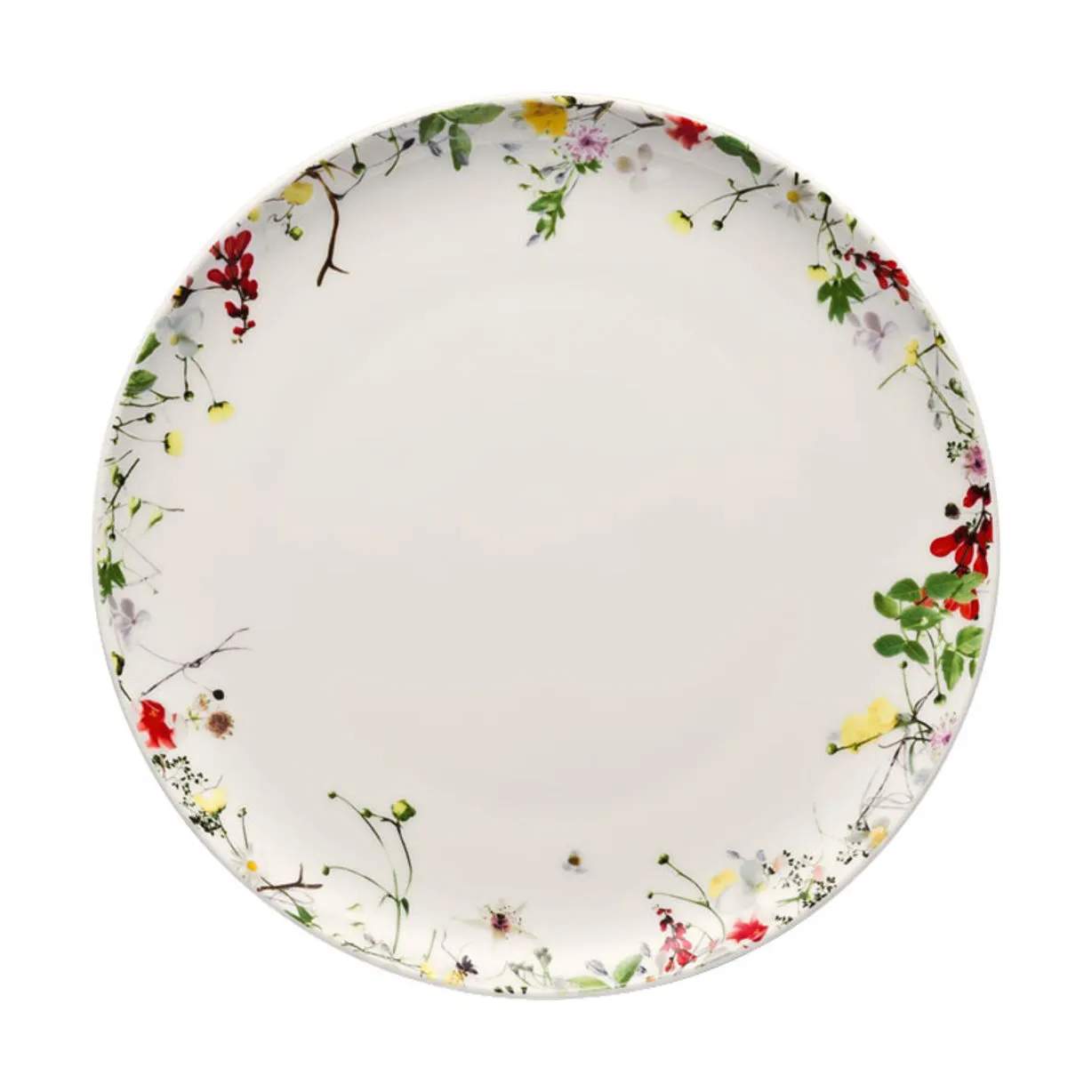 Brillance Fleurs Sauvages Frokosttallerken, hvid / multifarvet, large