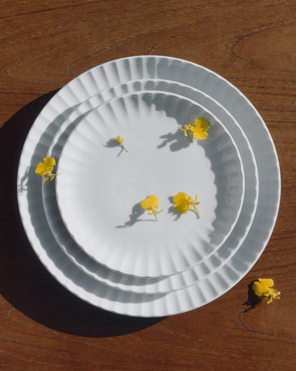 Georg Jensen Frokosttallerkener Bernadotte Coupe Frokosttallerken i Hvid, 4