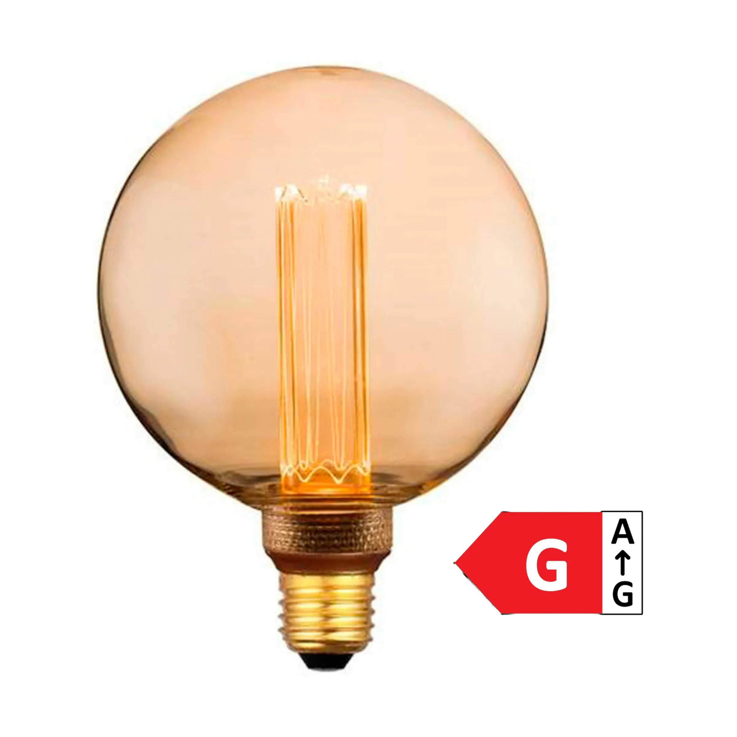 Colors Globe LED Lyspære, amber, large