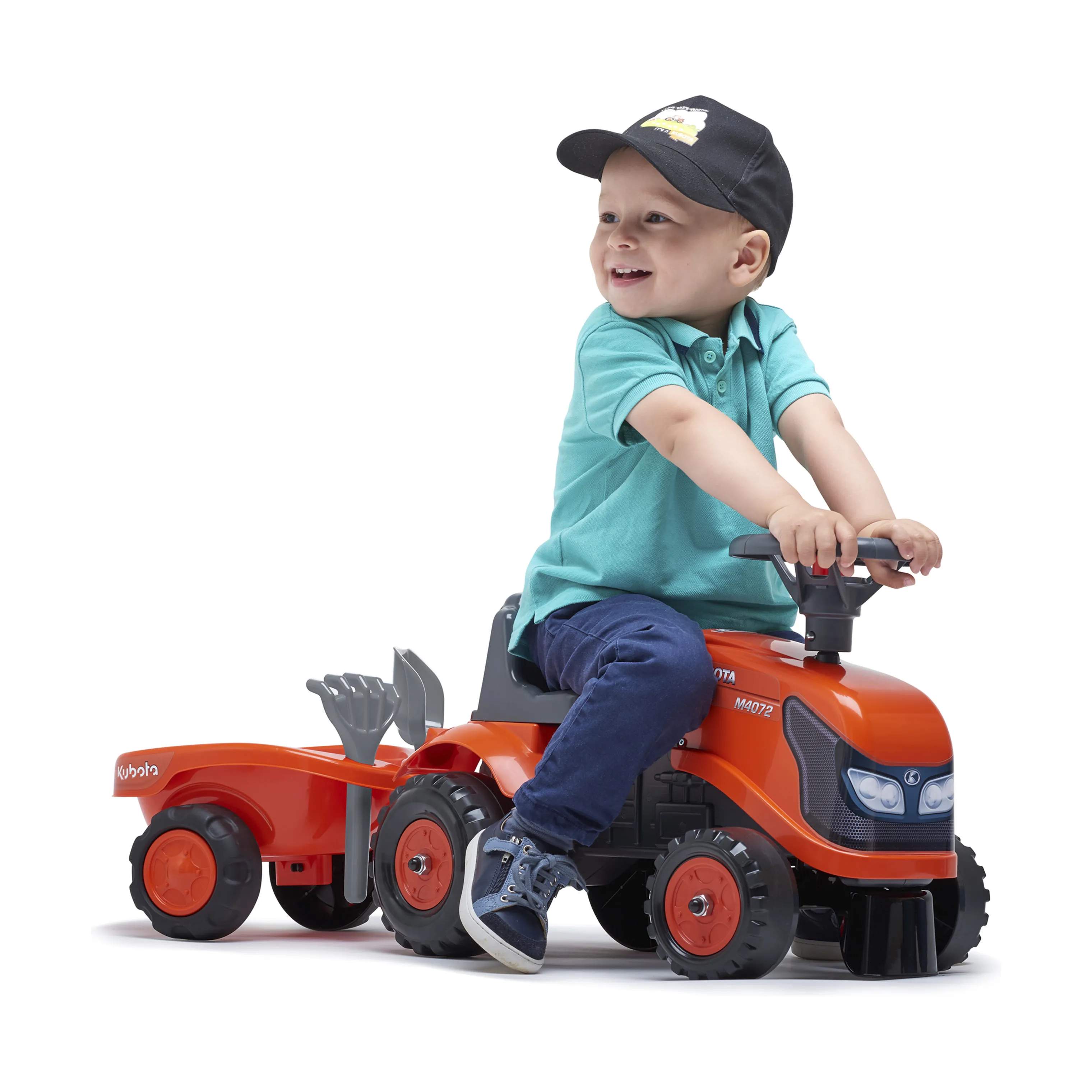 FALK Øvrig udeleg Traktor m. trailer i Orange, 4