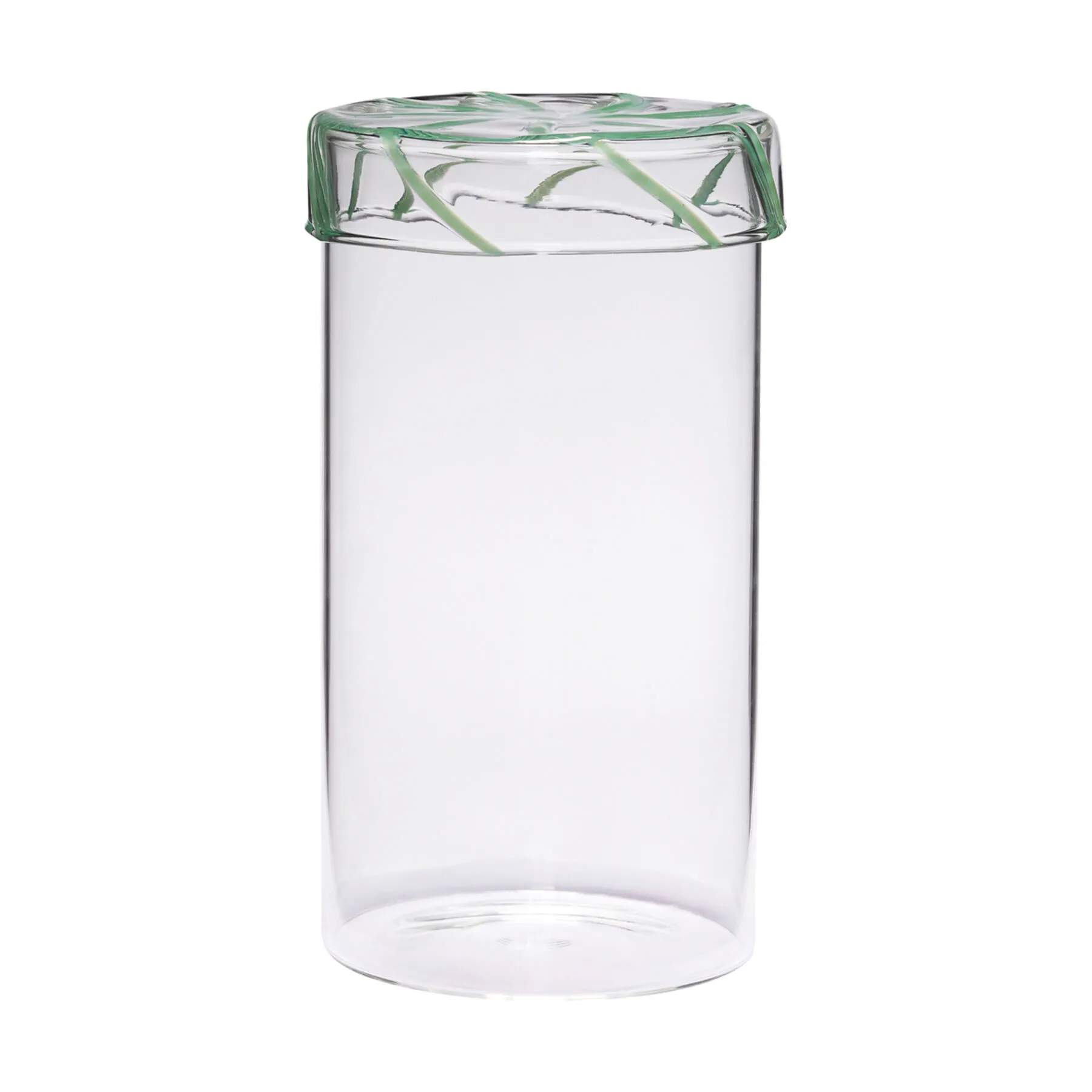 Hübsch Opbevaringsglas Heir Opbevaringsglas i Klar/Grøn, 1