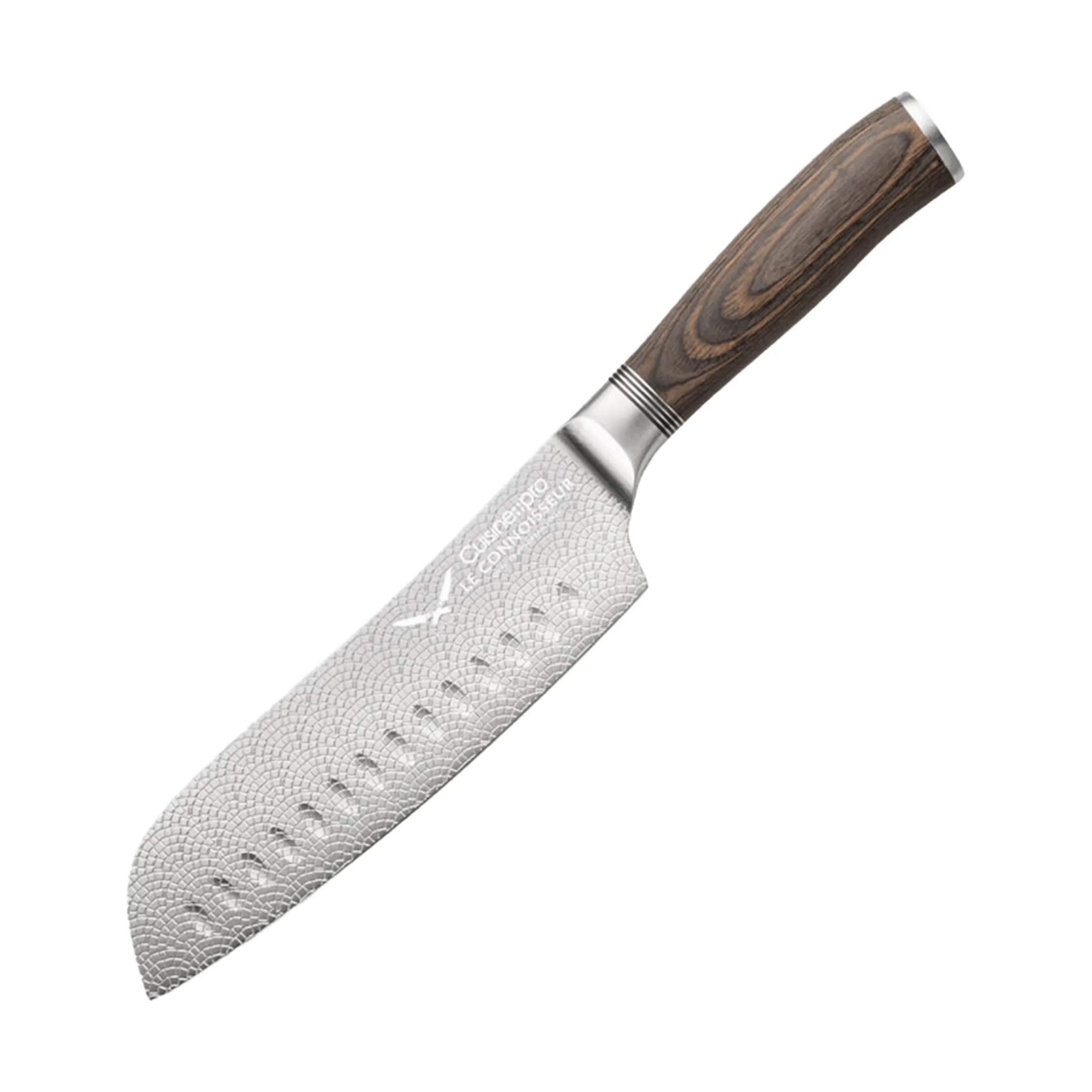 LE CONNOISSEUR™ Santokukniv, brun, large