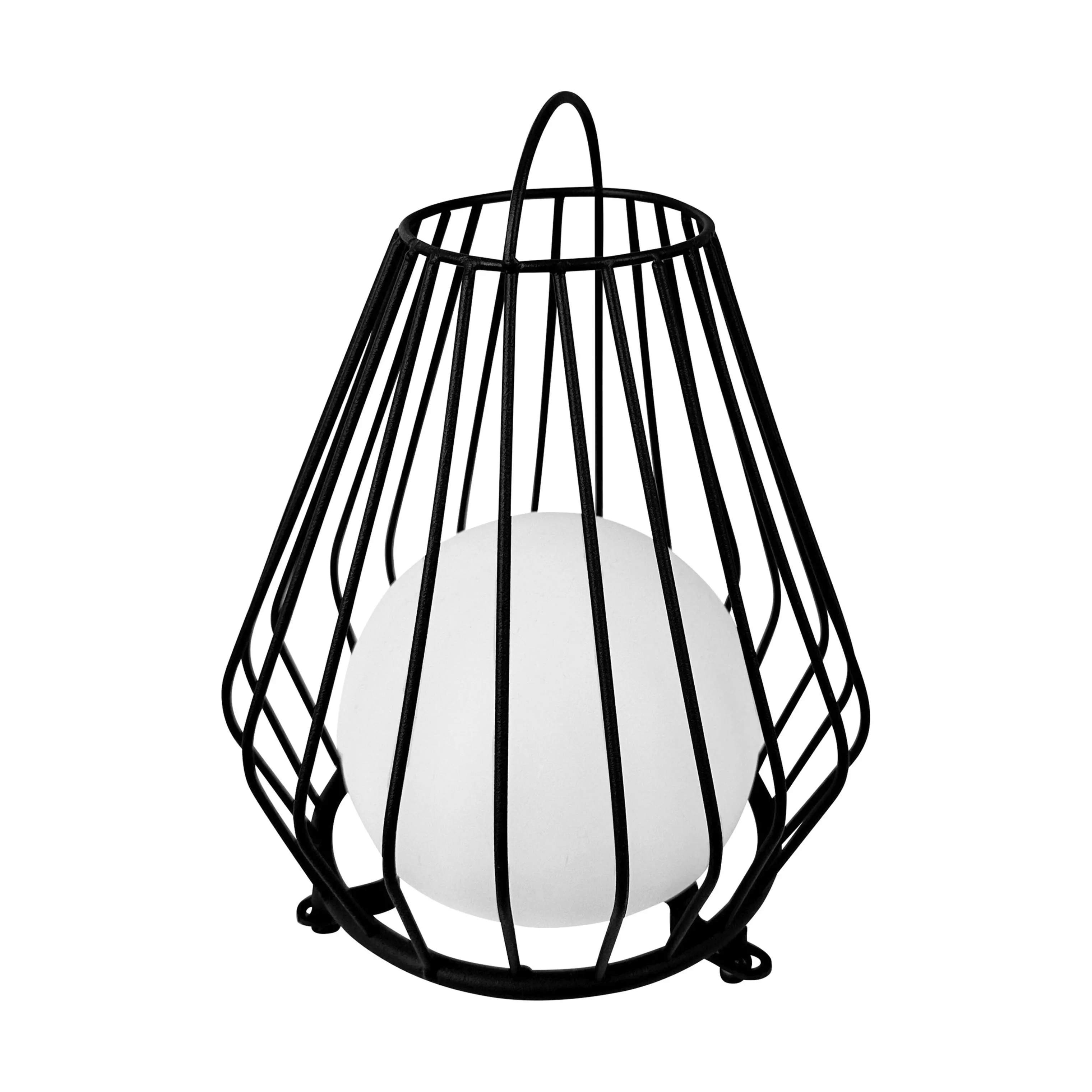 Dyberg Larsen Lanterner Evesham Udendørs Lanterne i Sort/ Hvid, 38 cm, 1