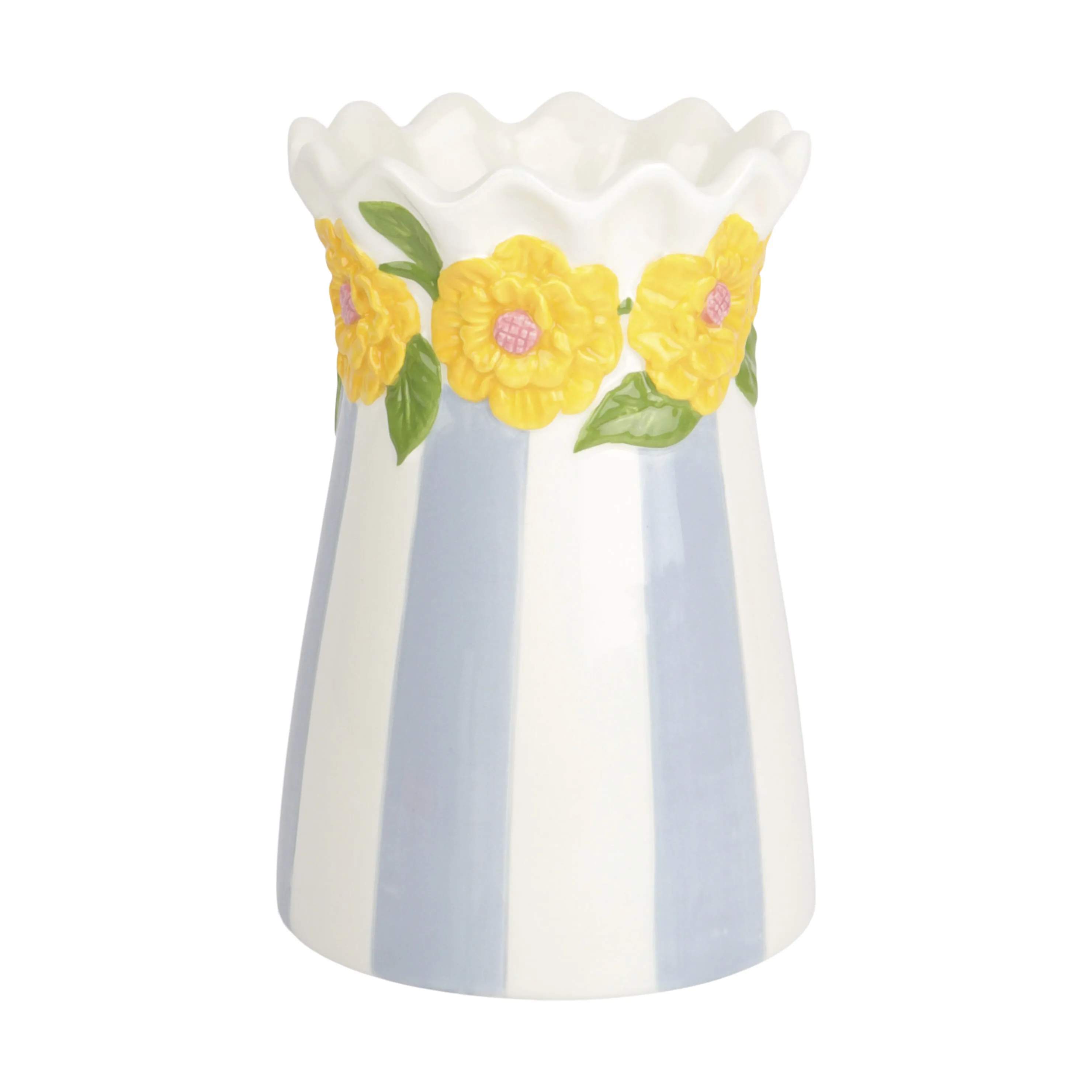 CASA Living Vaser Vase i Hvid/lyseblå/gul, 1