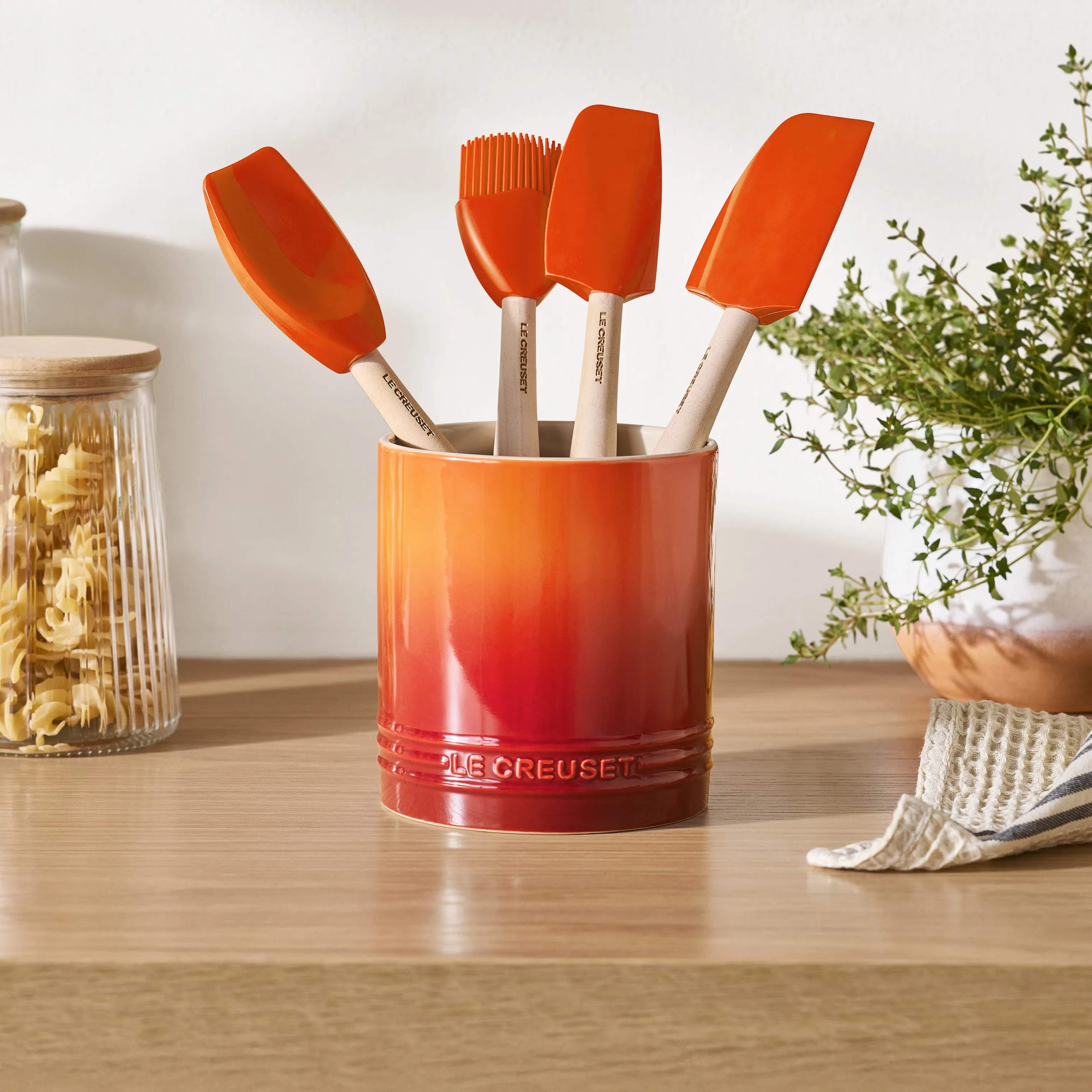 Le Creuset Krukker til køkkenredskaber Signature Redskabskrukke i Volcanic, 2