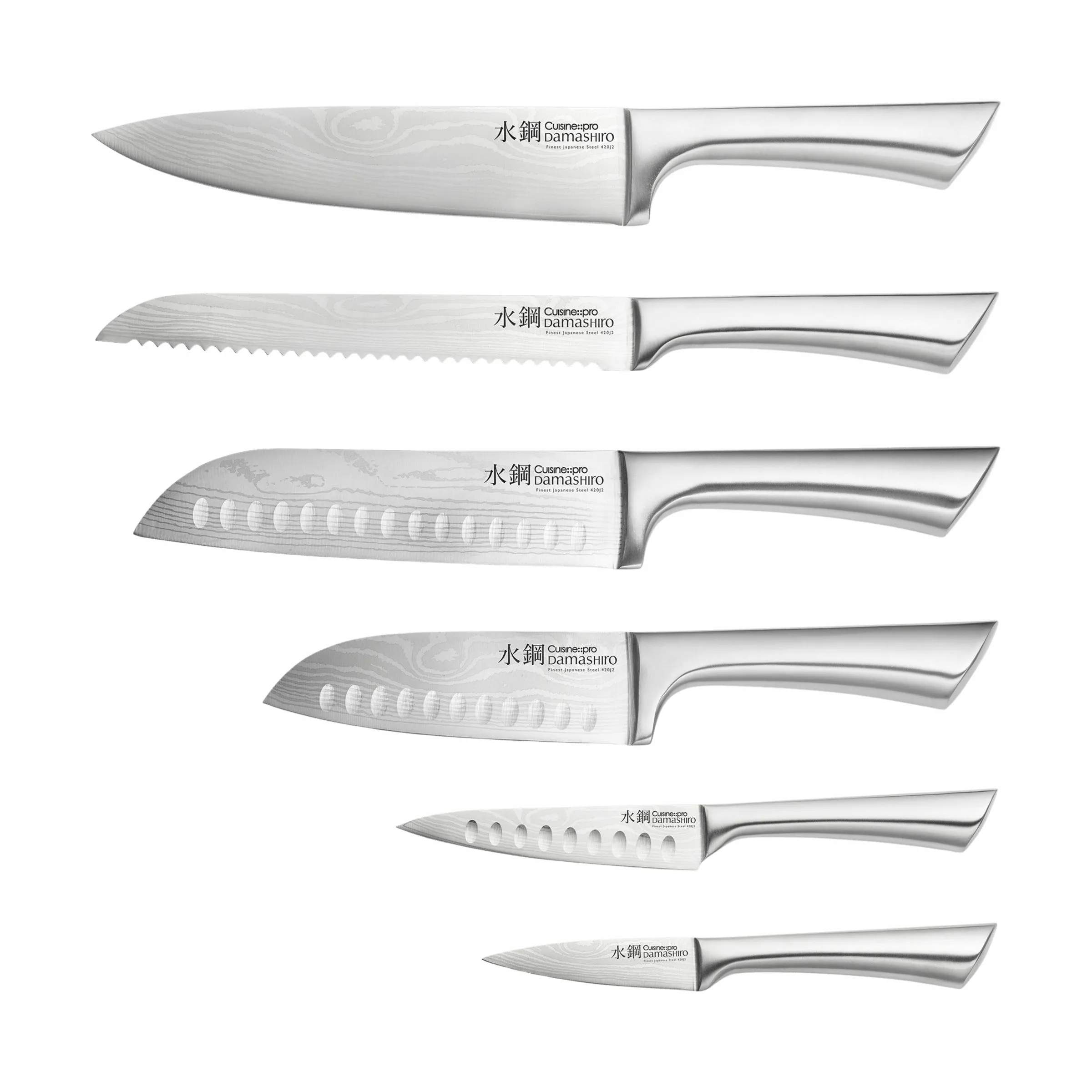 THE CUSTOM CHEF™ Knivblokke med knive Cuisine::pro®
Damashiro® Cuisine::pro Damashiro® Mizu Knivblok - 7 dele i Brun, 4