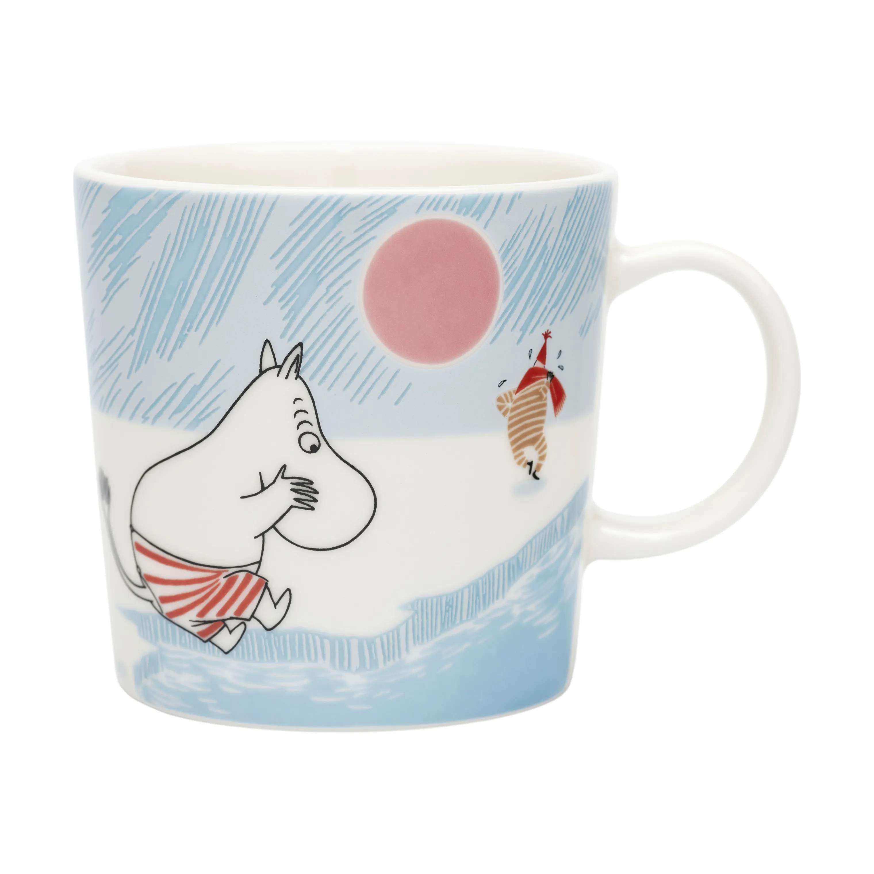 Moomin Arabia Krus og kopper med hank Moomin sæson Krus - Vinterbadning i Multifarvet, 1