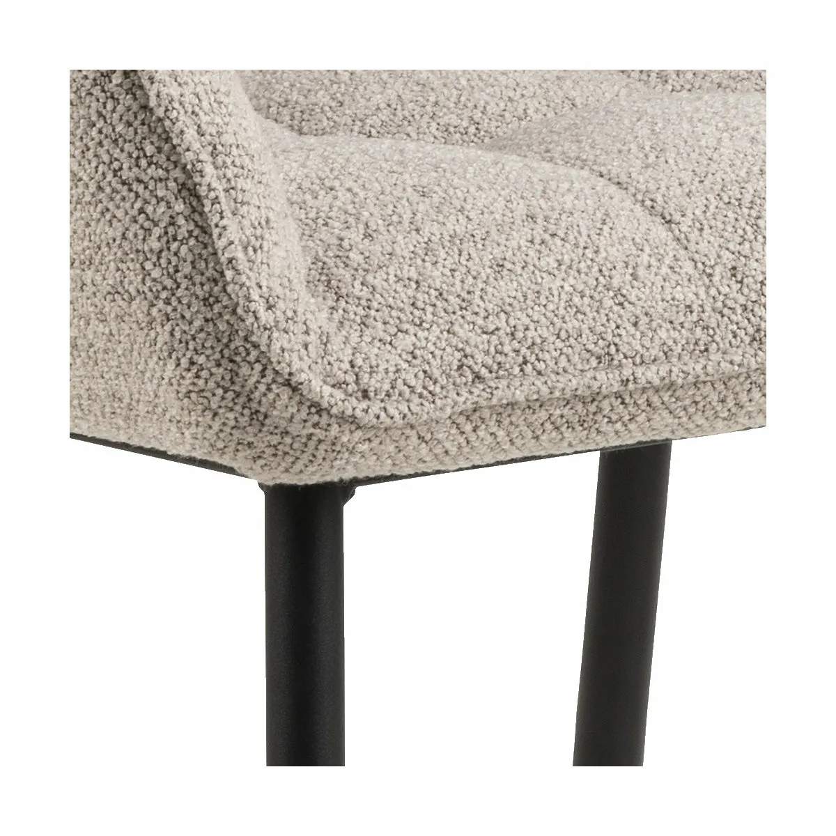 CASA Living Spisebordsstole Brenda Spisebordsstol - 2 stk. i beige/sort, 2