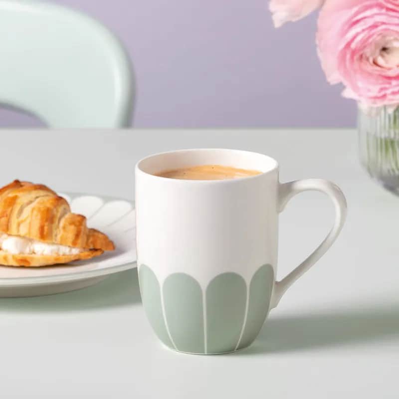 Villeroy & Boch Krus og kopper med hank Fleur Vert Krus i white;green, 2