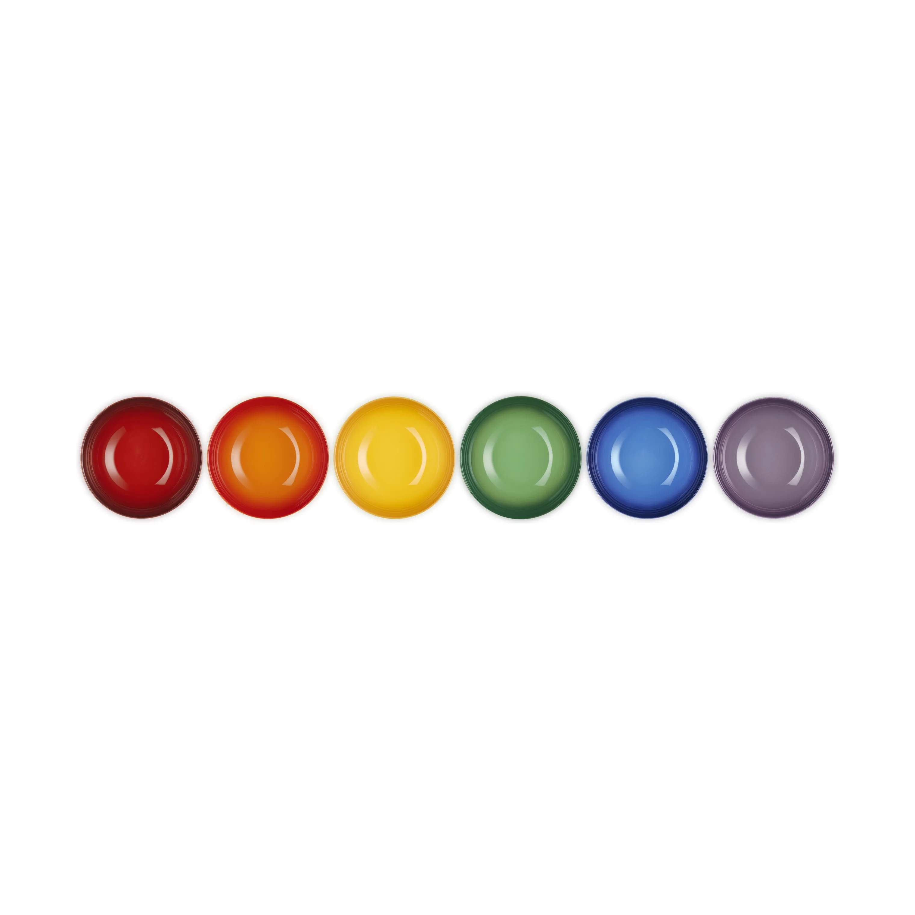 Le Creuset Dybe tallerkener Rainbow Dyb Tallerken - 6 stk. i Rainbow, 1