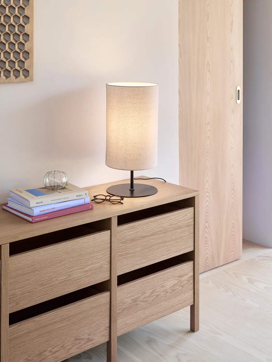 Hübsch Bordlamper Sable Borlampe i Sand, 3