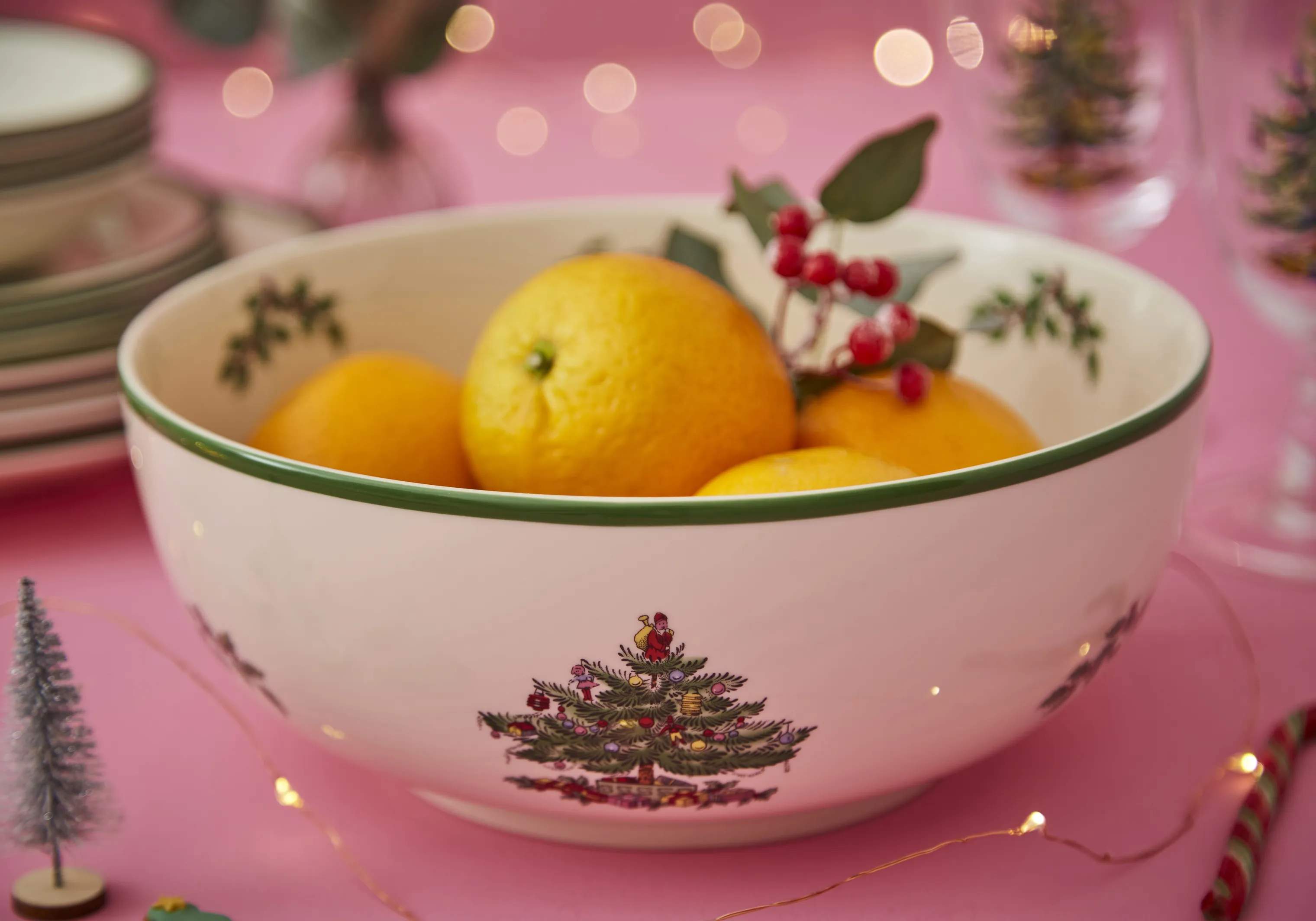 Spode Serveringsskåle Christmas Tree Serveringsskål i Hvid/grøn/rød, 2