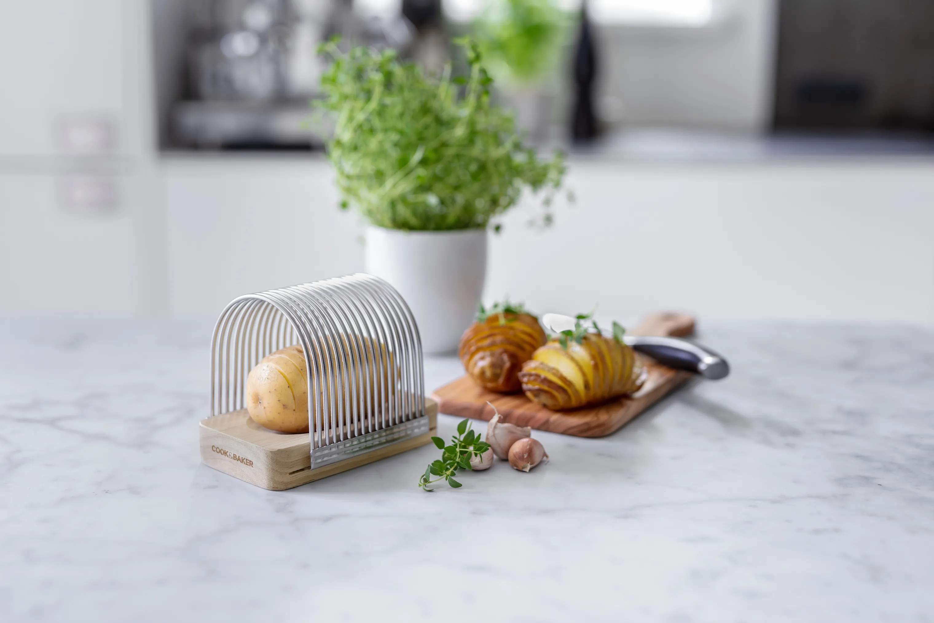 Cook & Baker Øvrigt køkkengrej Hasselback Kartoffelholder i Træ, 2
