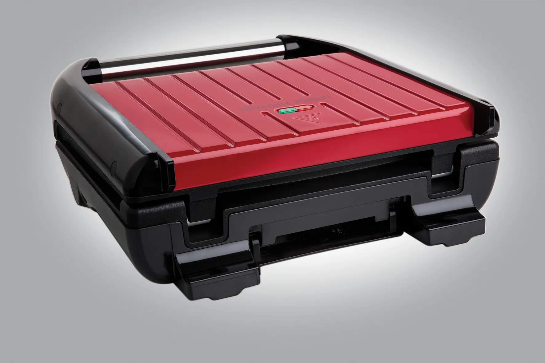 Russell Hobbs Bordgrill George Foreman Steel Compact Grill i Rød, 2