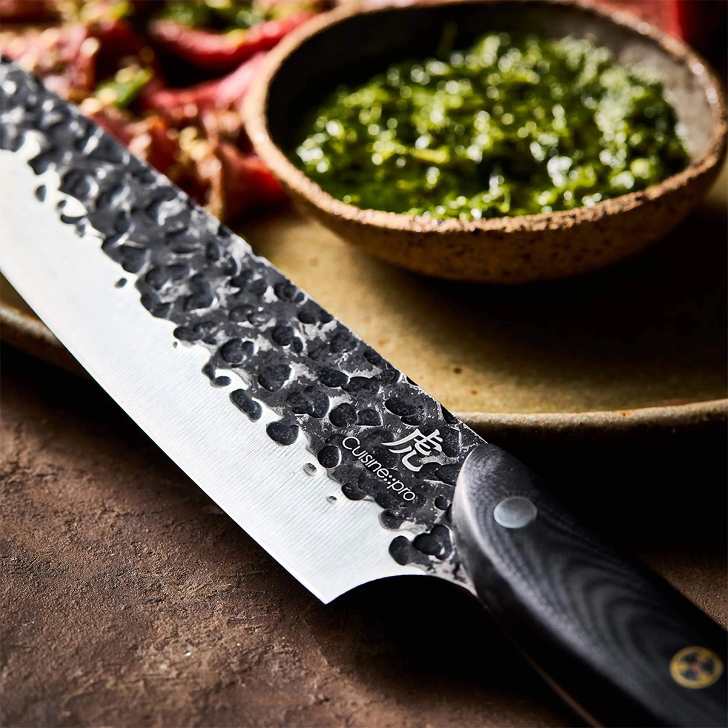 THE CUSTOM CHEF™ Kokkeknive Cuisine::pro Kuro Kiba Cuisine::pro® Kuroi Kiba™ Kokkekniv i Black, 7