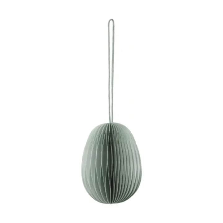 Broste Copenhagen Påskeæg og ophæng Megan Papir Ornament i Grøn, 1
